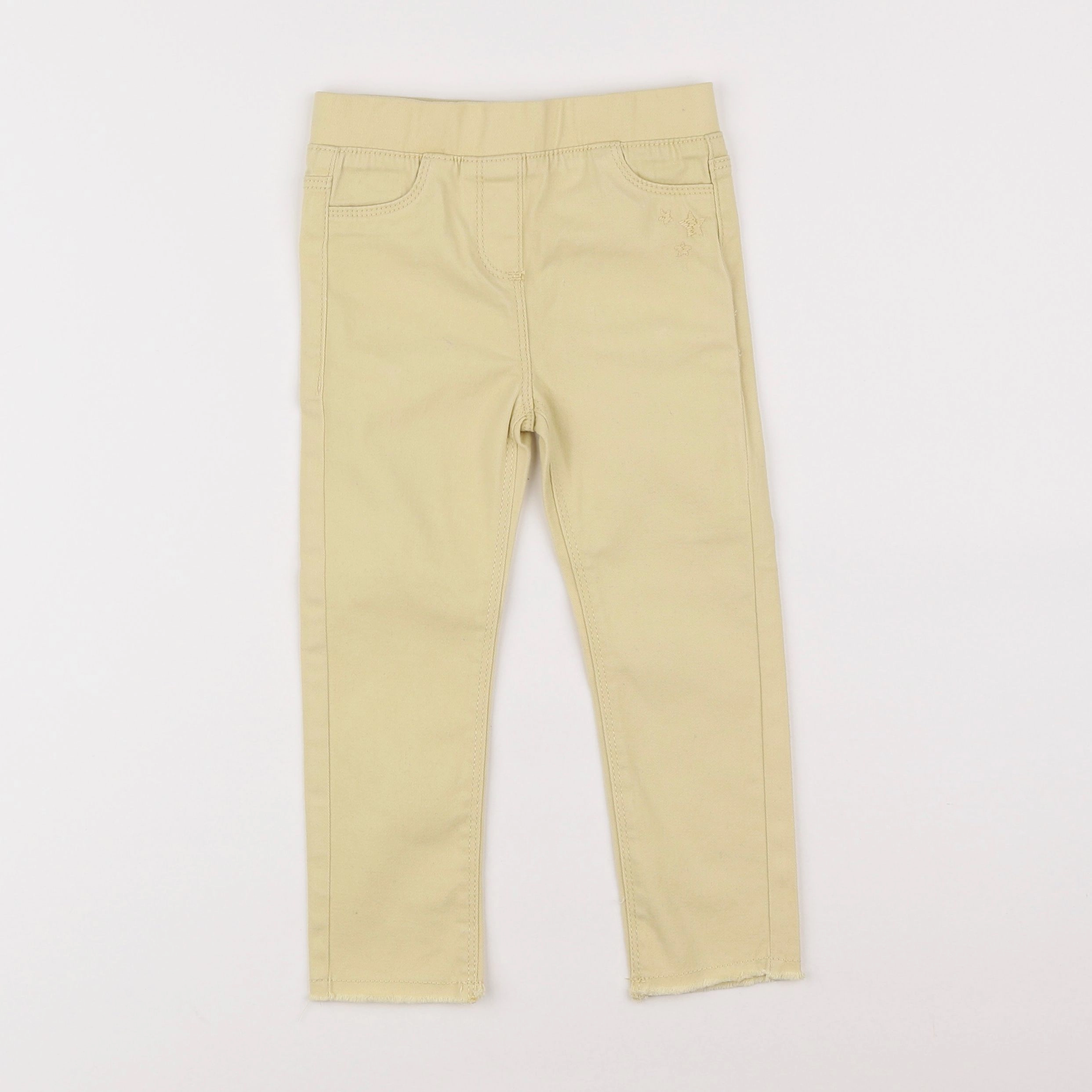 Vertbaudet - jegging jaune - 3 ans