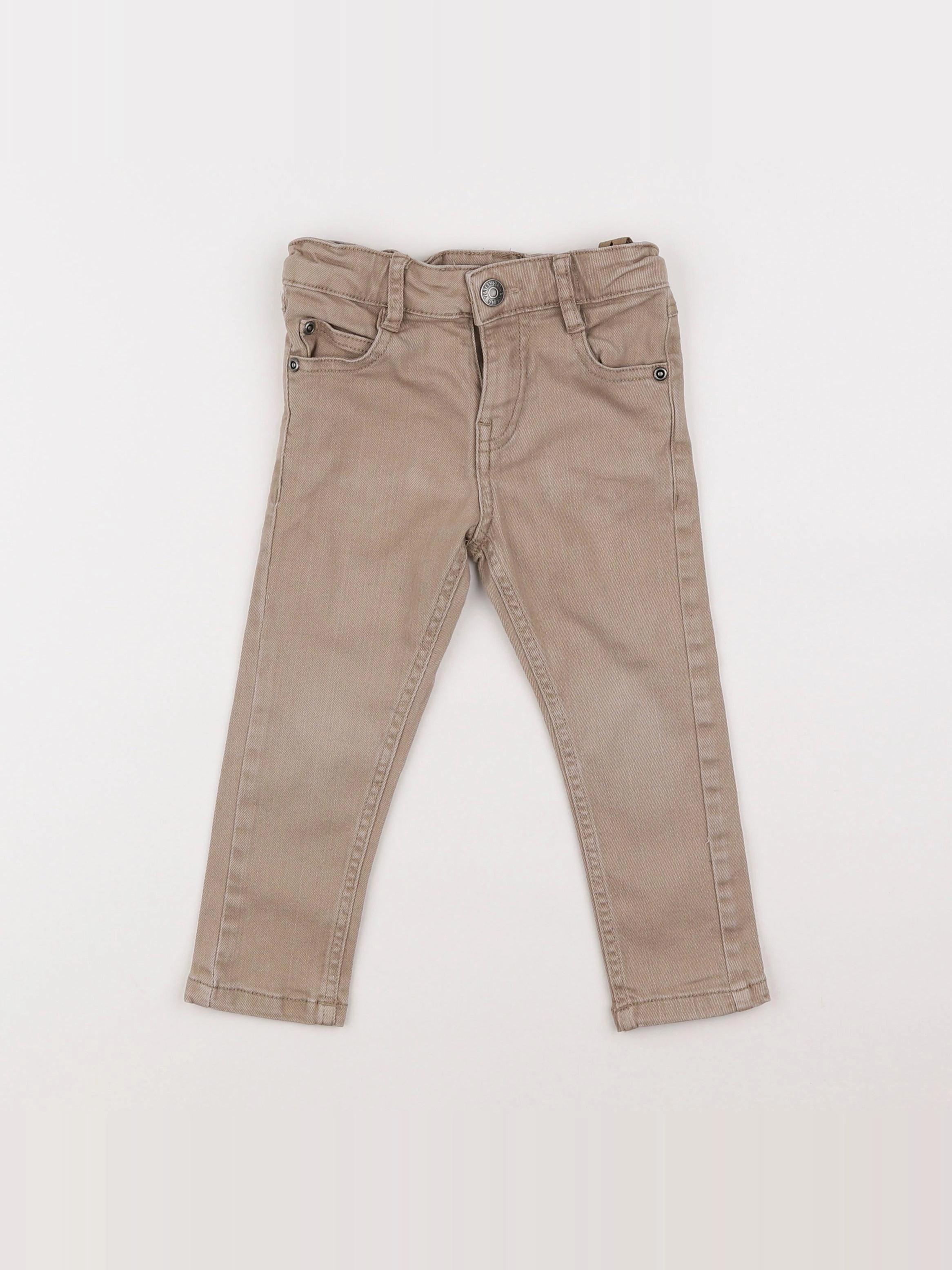 Vertbaudet - jean beige - 2 ans