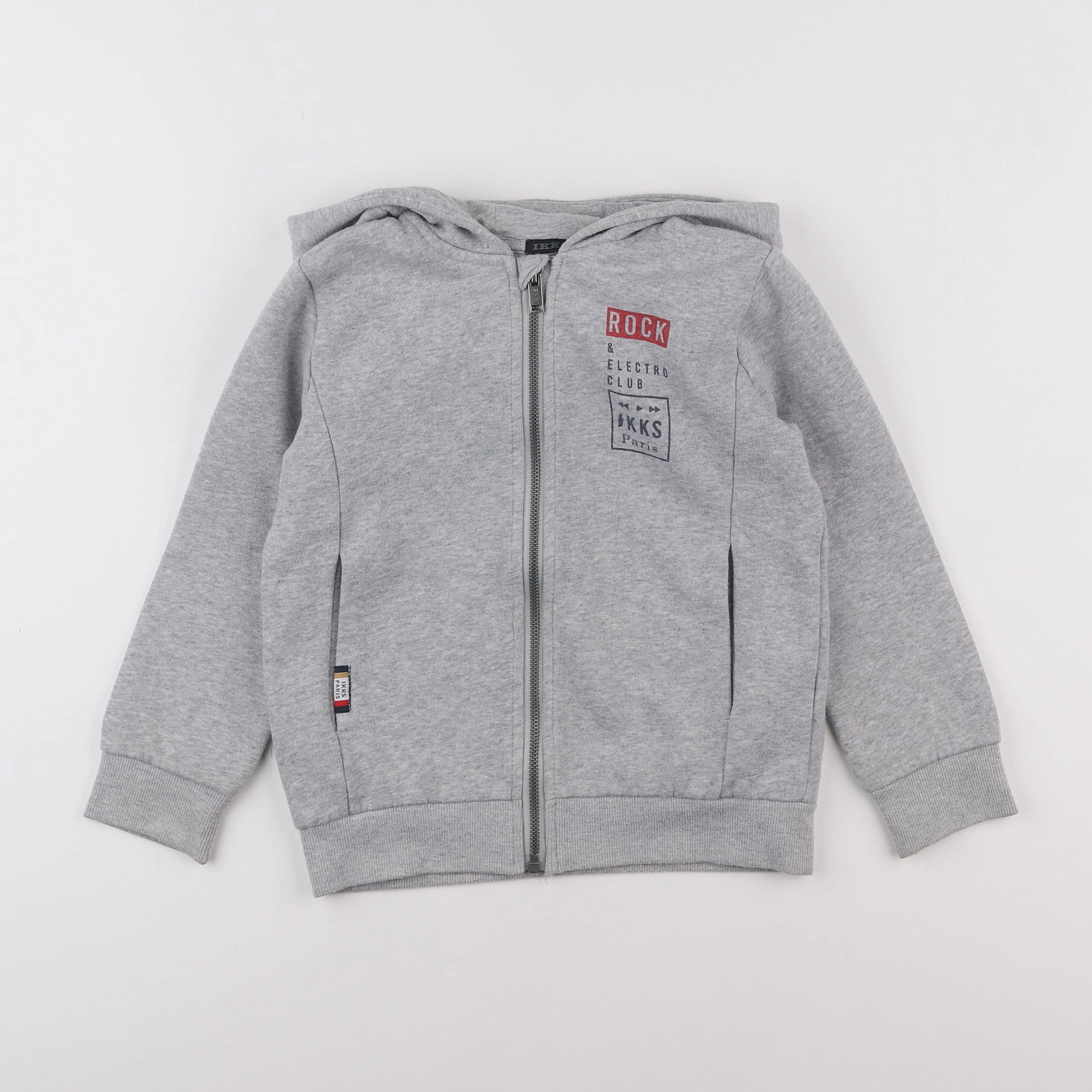 IKKS - sweat gris - 6 ans