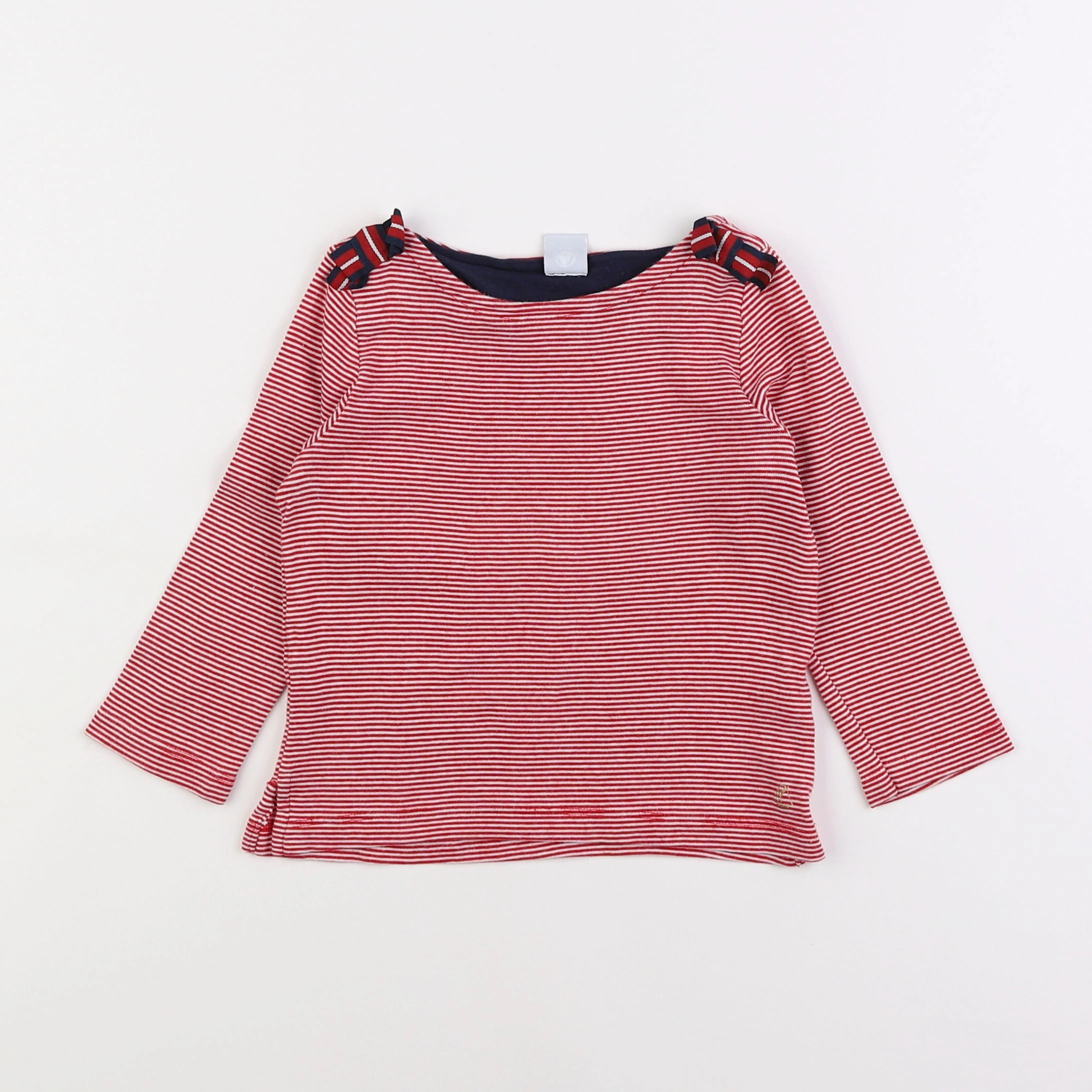 Petit Bateau - tee-shirt rouge - 4 ans