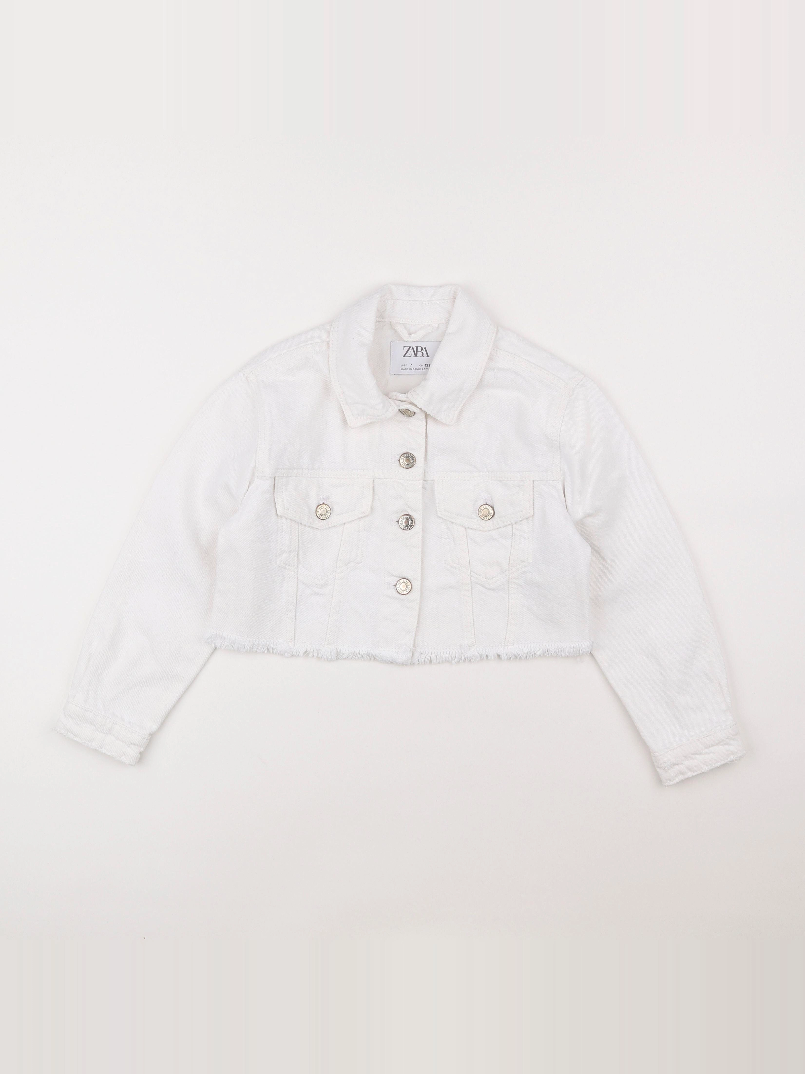 Zara - veste blanc - 7 ans
