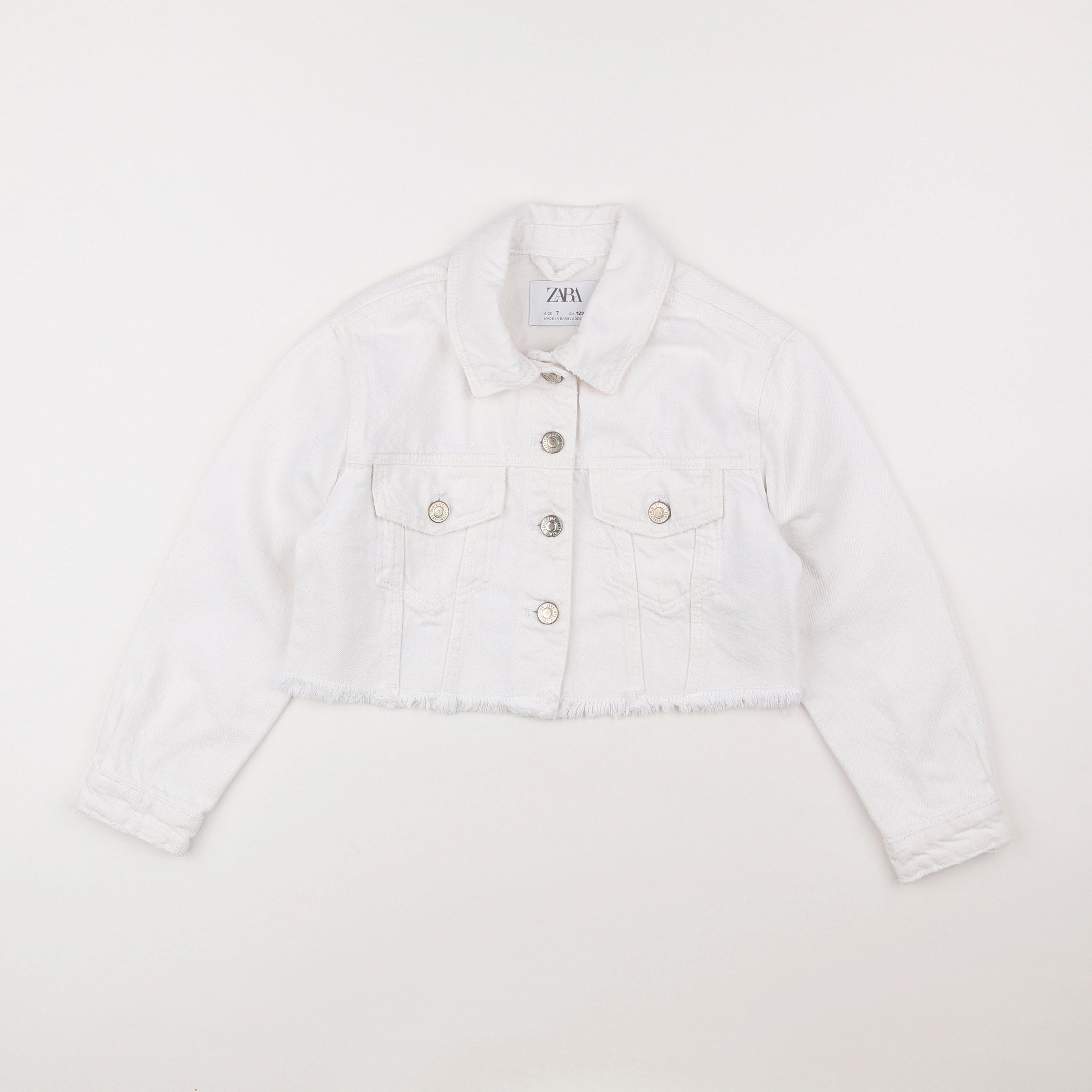 Zara - veste blanc - 7 ans