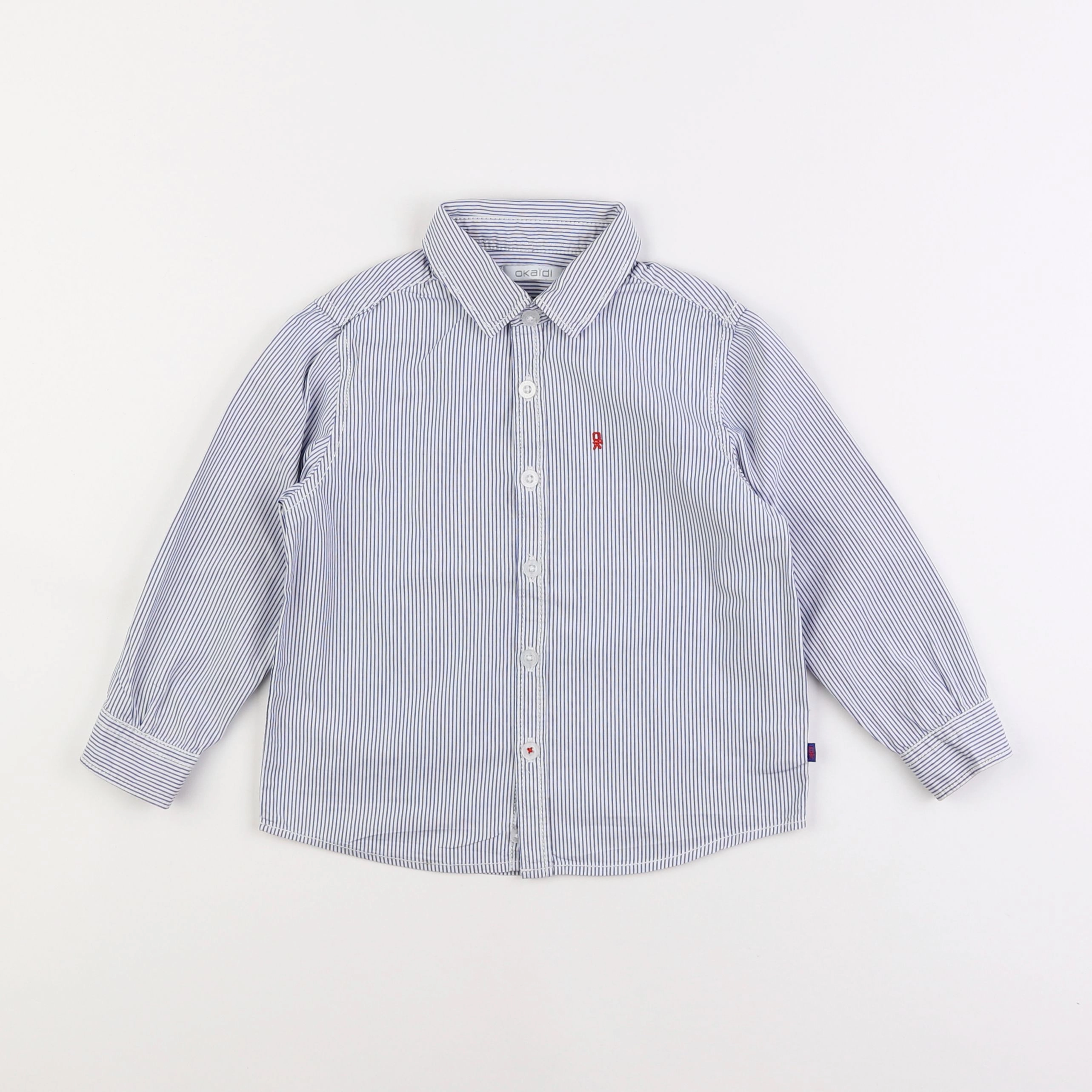 Okaidi - chemise bleu - 3 ans
