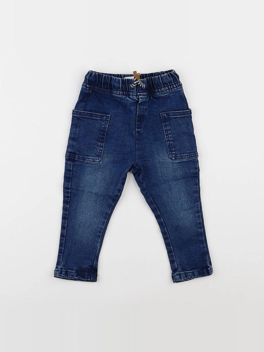 Vertbaudet - pantalon bleu - 18 mois