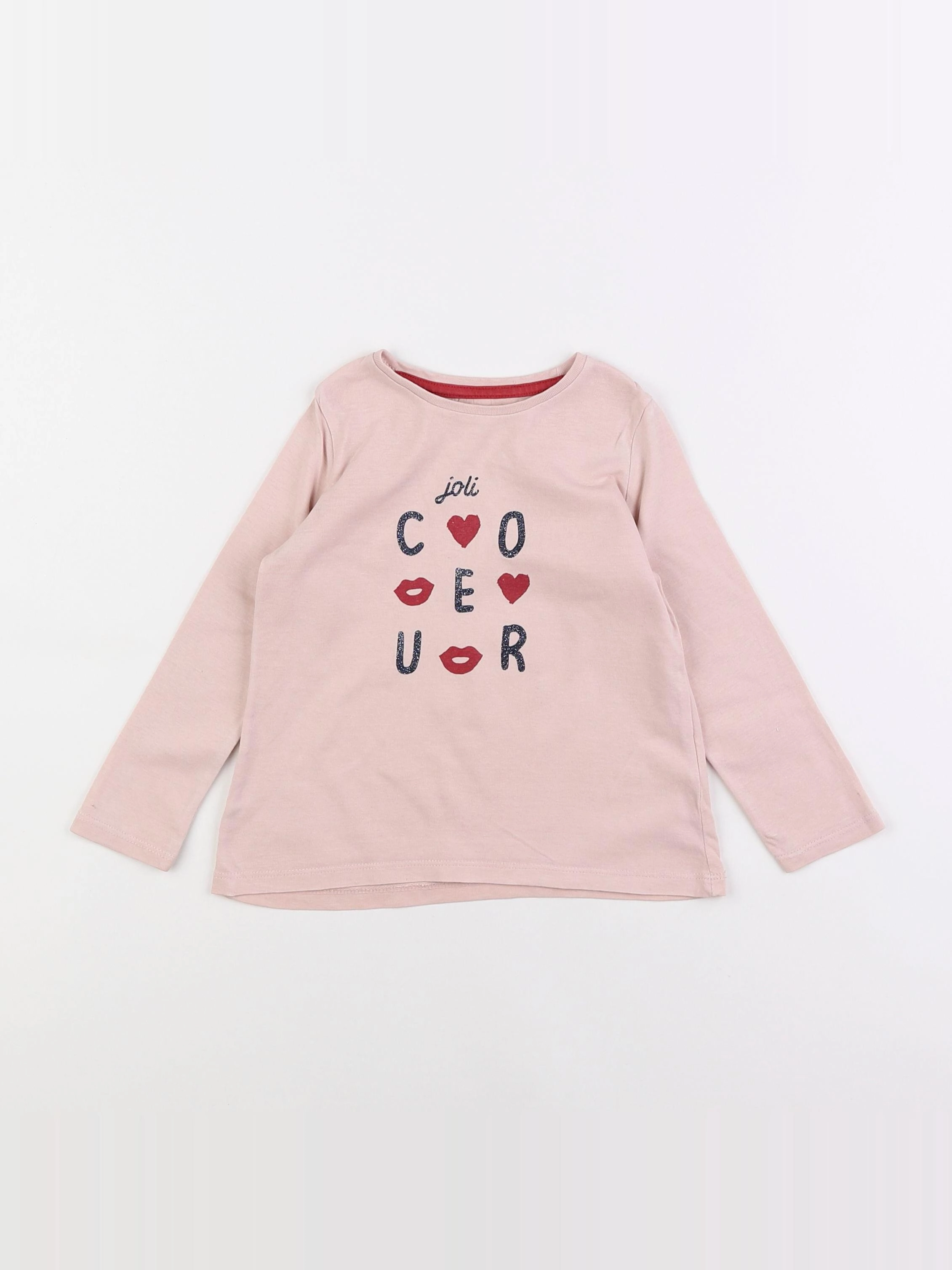 Vertbaudet - body rose - 3 ans