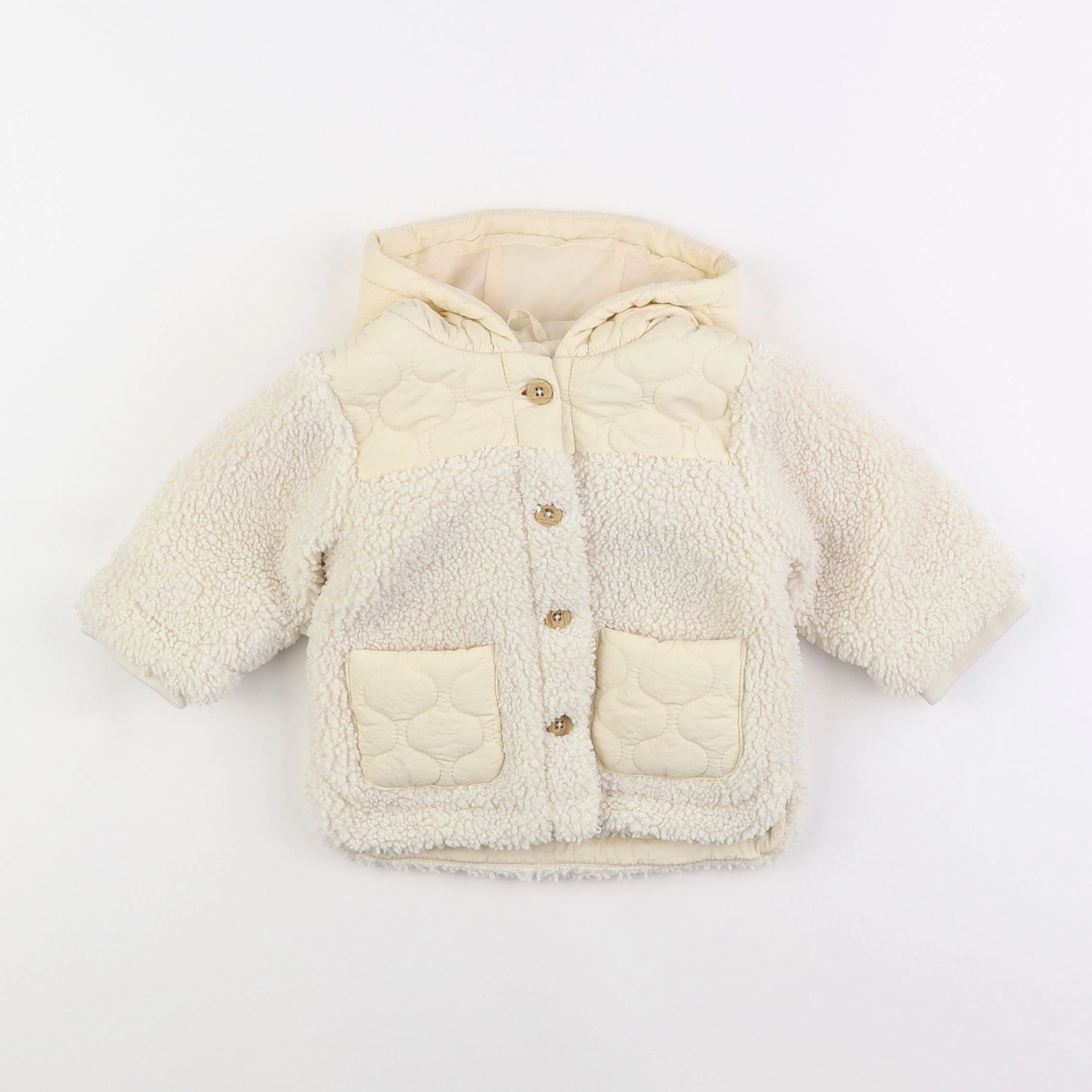 Vertbaudet - veste beige - 3 mois