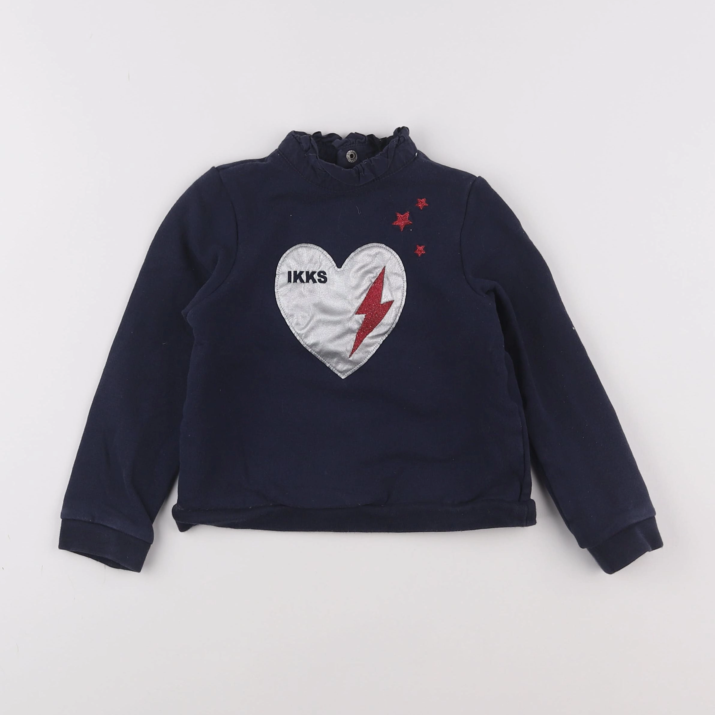 IKKS - sweat bleu - 4 ans