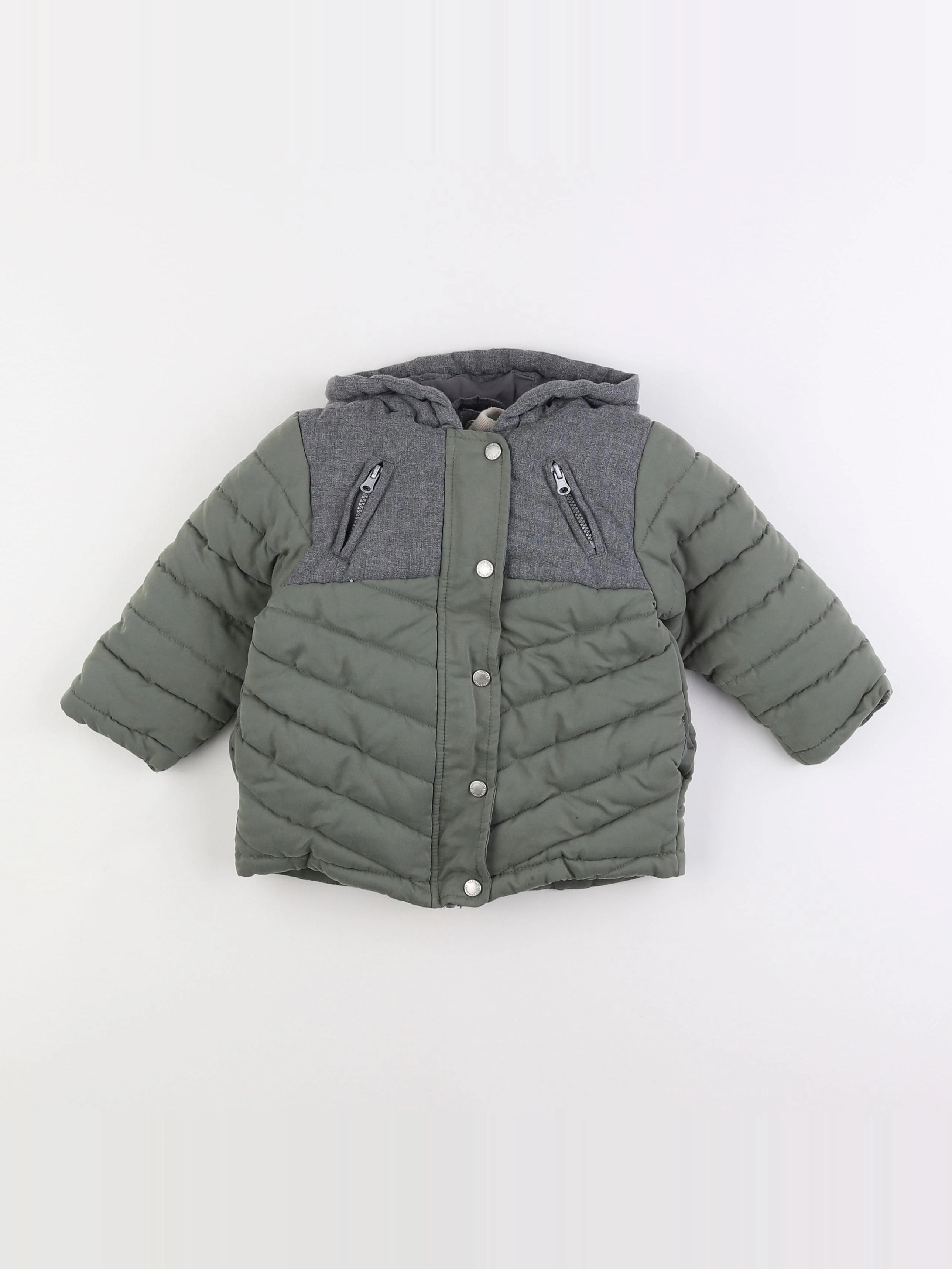 Vertbaudet - manteau vert - 2 ans
