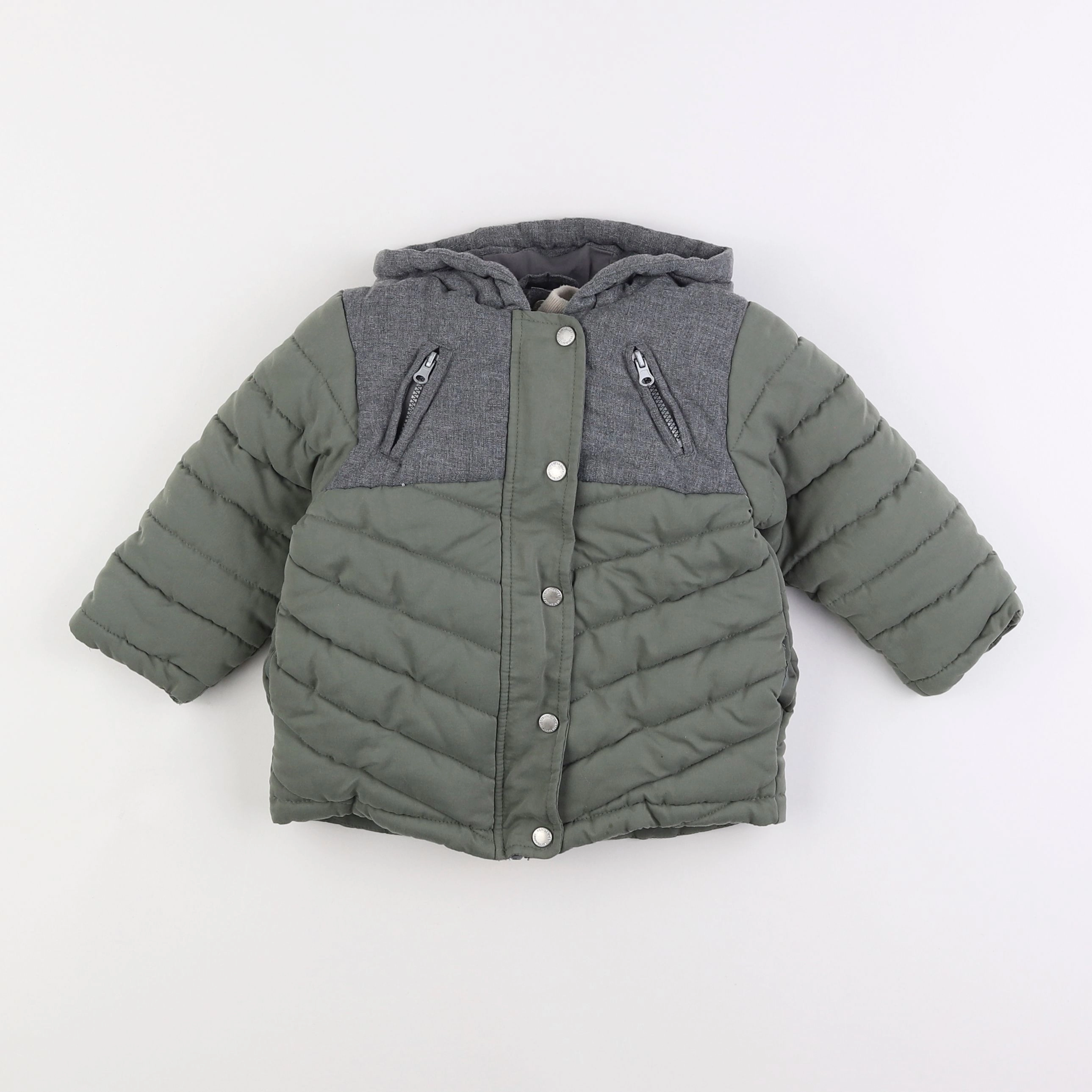 Vertbaudet - manteau vert - 2 ans