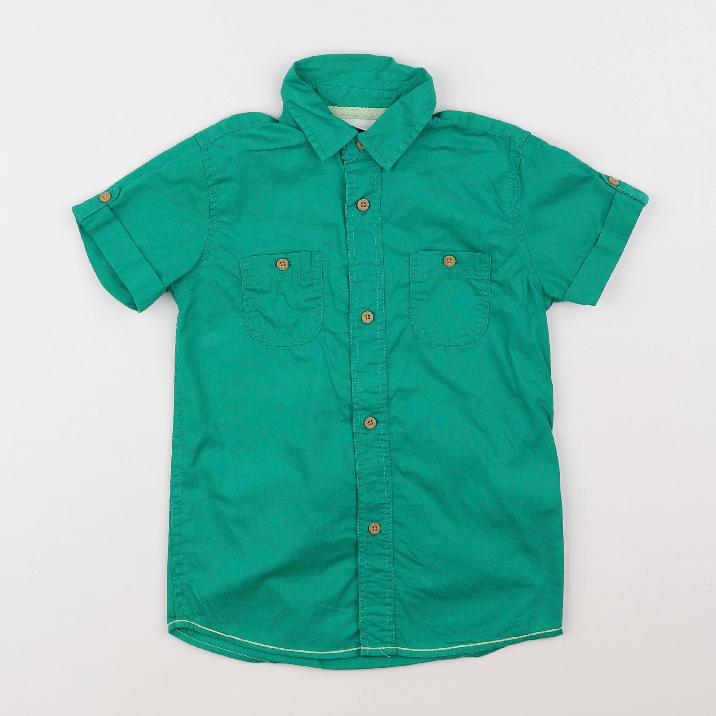 Vertbaudet - chemise vert - 5 ans