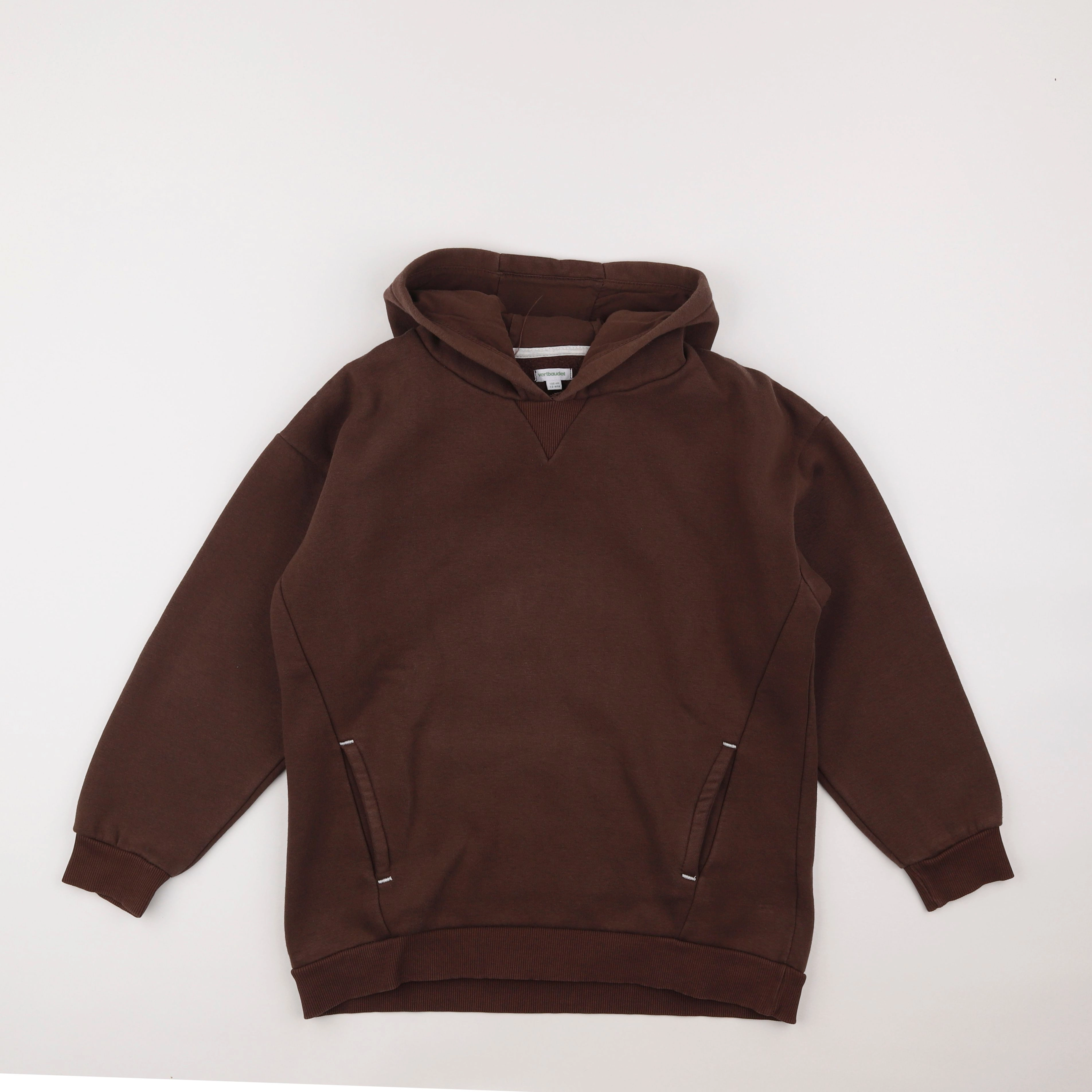 Vertbaudet - sweat marron - 12 ans