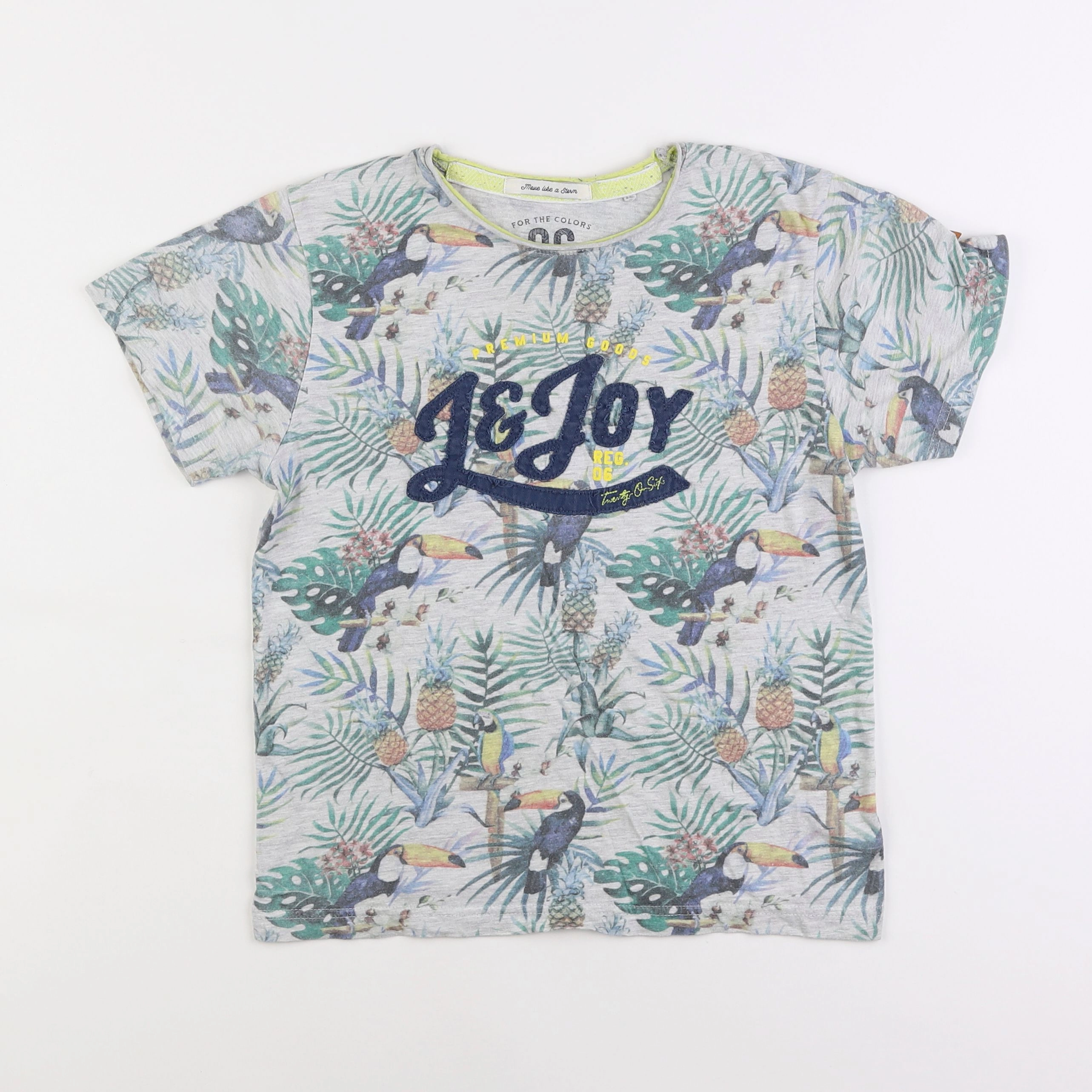 J&Joy - tee-shirt gris - 10 ans