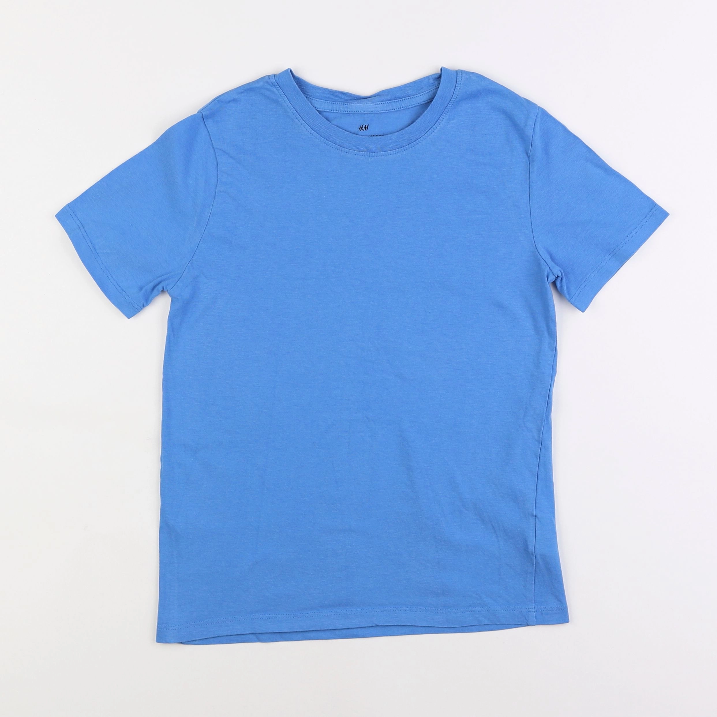 H&M - tee-shirt bleu - 8/10 ans