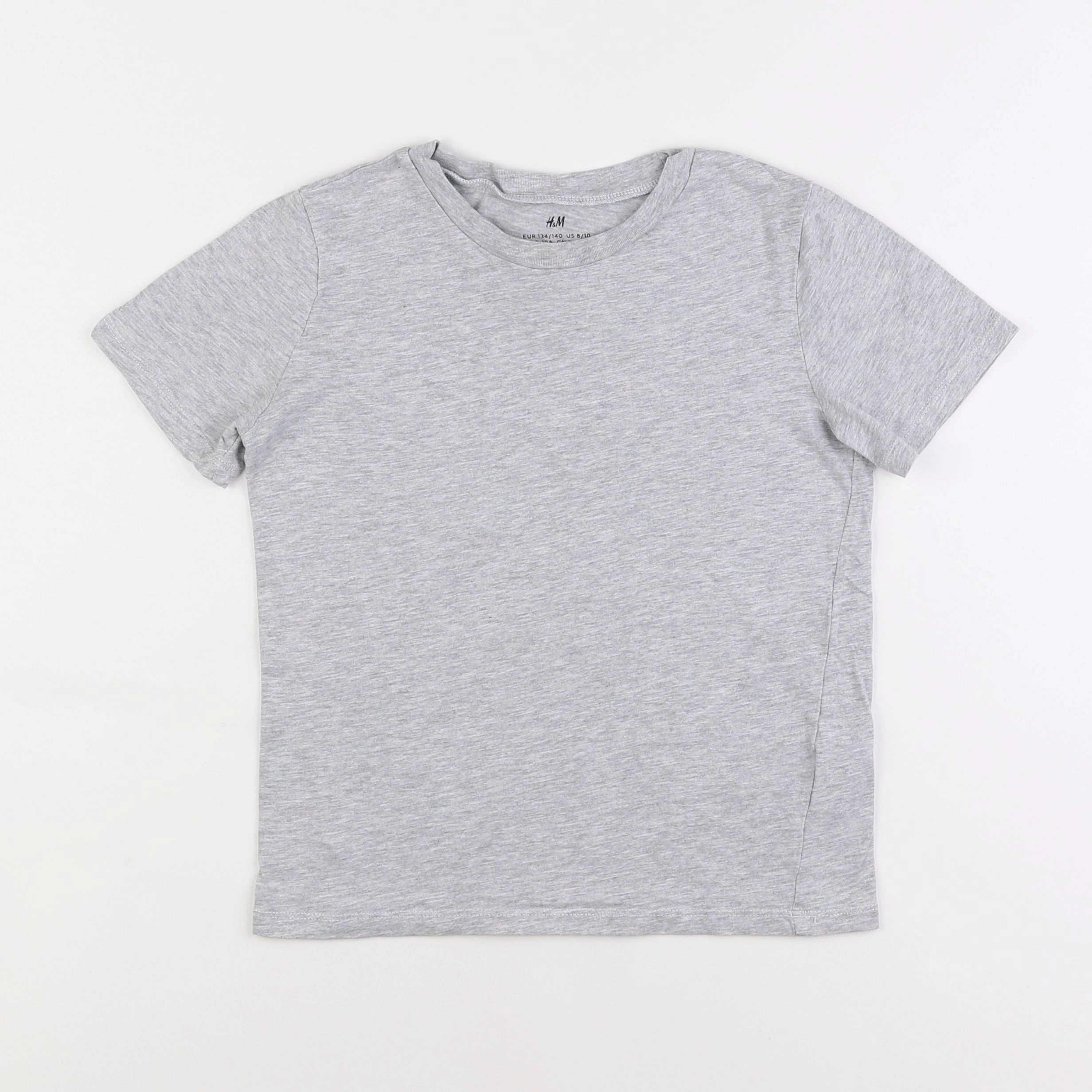 H&M - tee-shirt gris - 8/10 ans