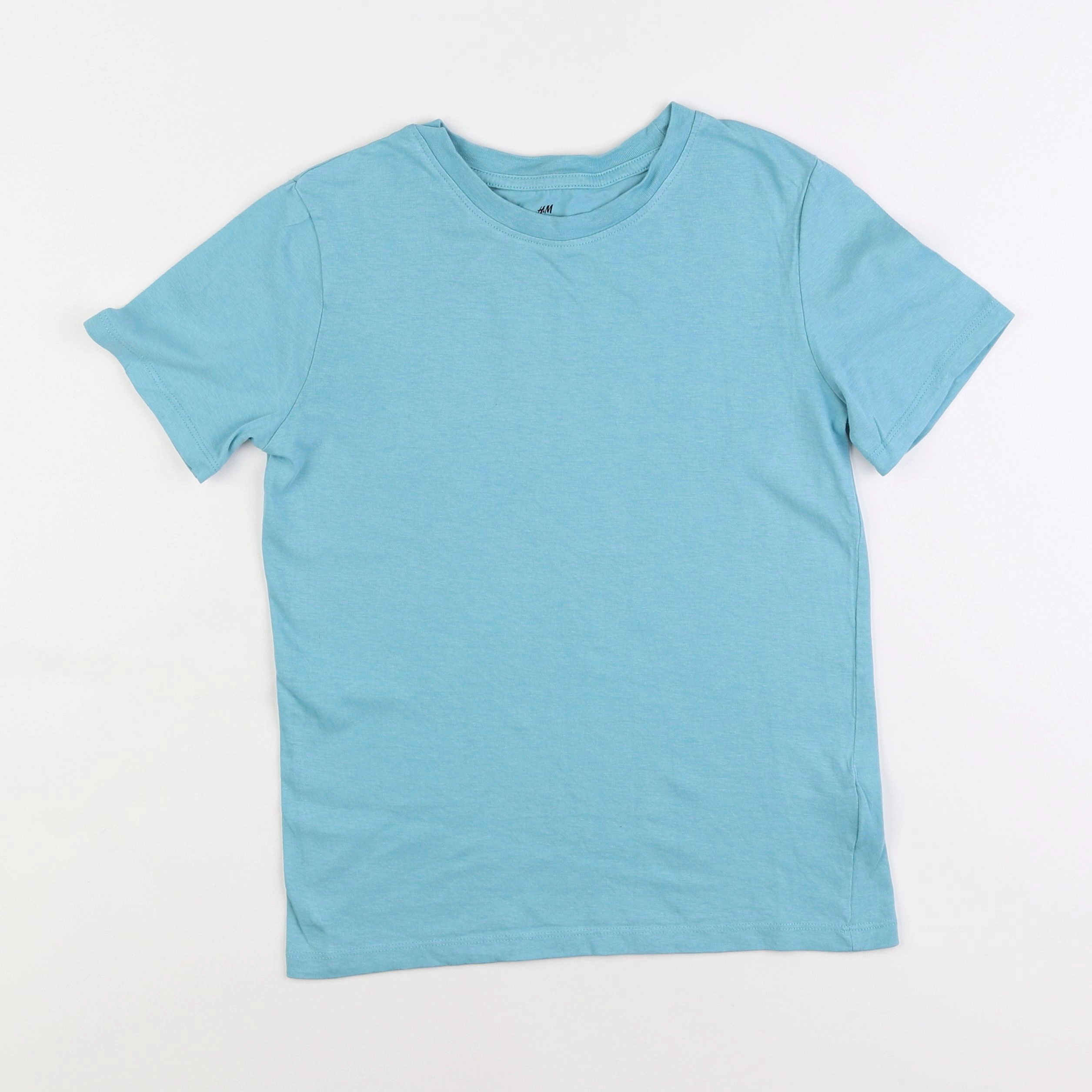 H&M - tee-shirt bleu - 8/10 ans