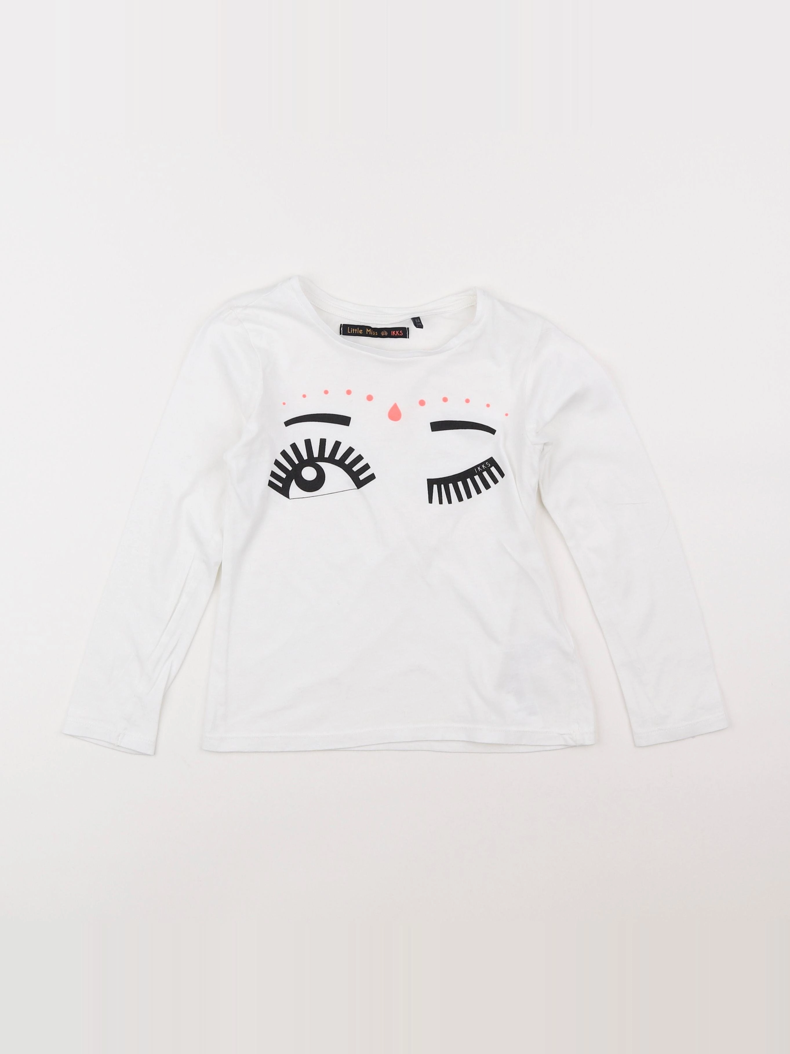 IKKS - tee-shirt blanc - 6 ans