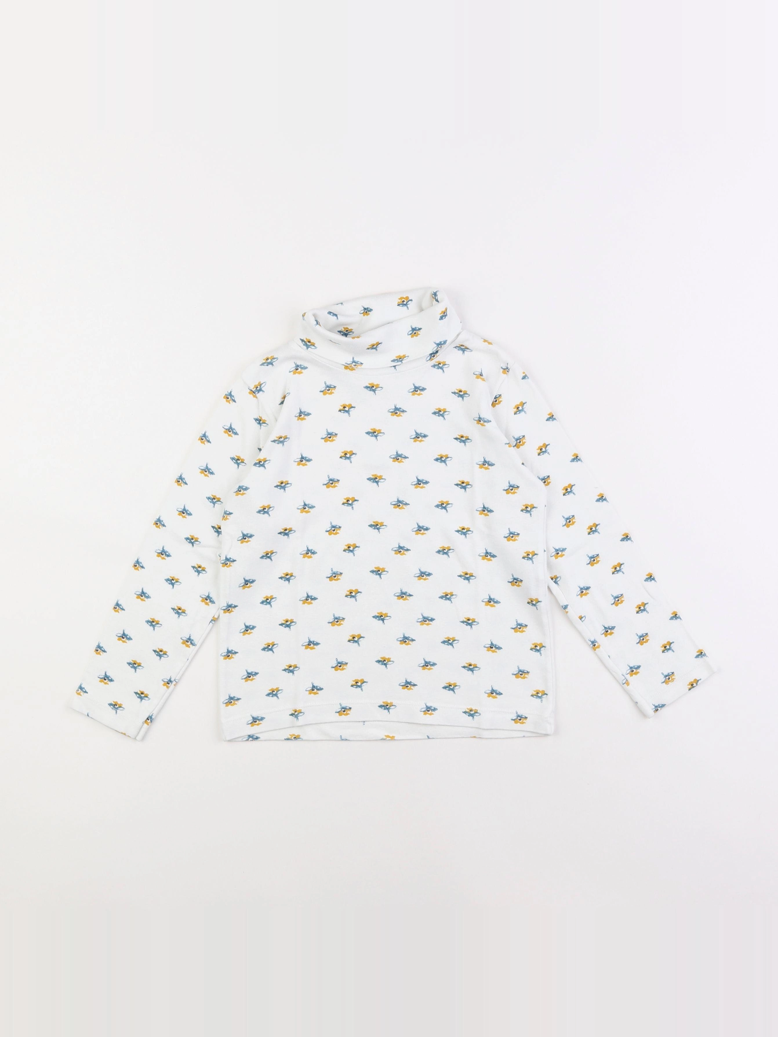 Petit Bateau - sous-pull beige - 5 ans