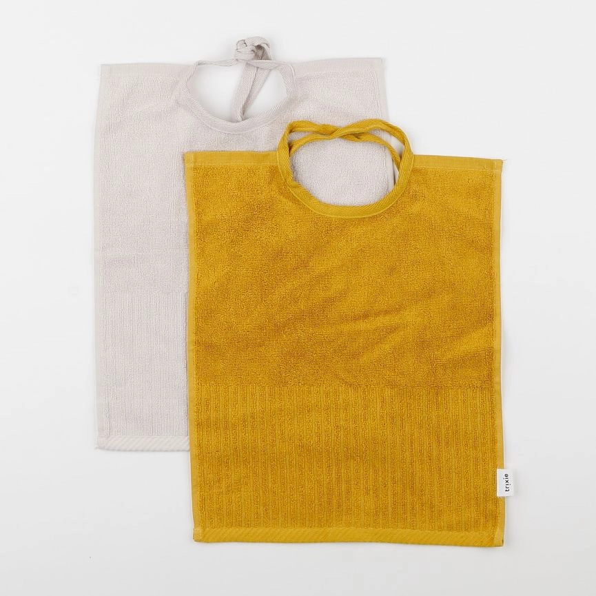 Trixie - Lot de 2 bavoirs XL Mustard