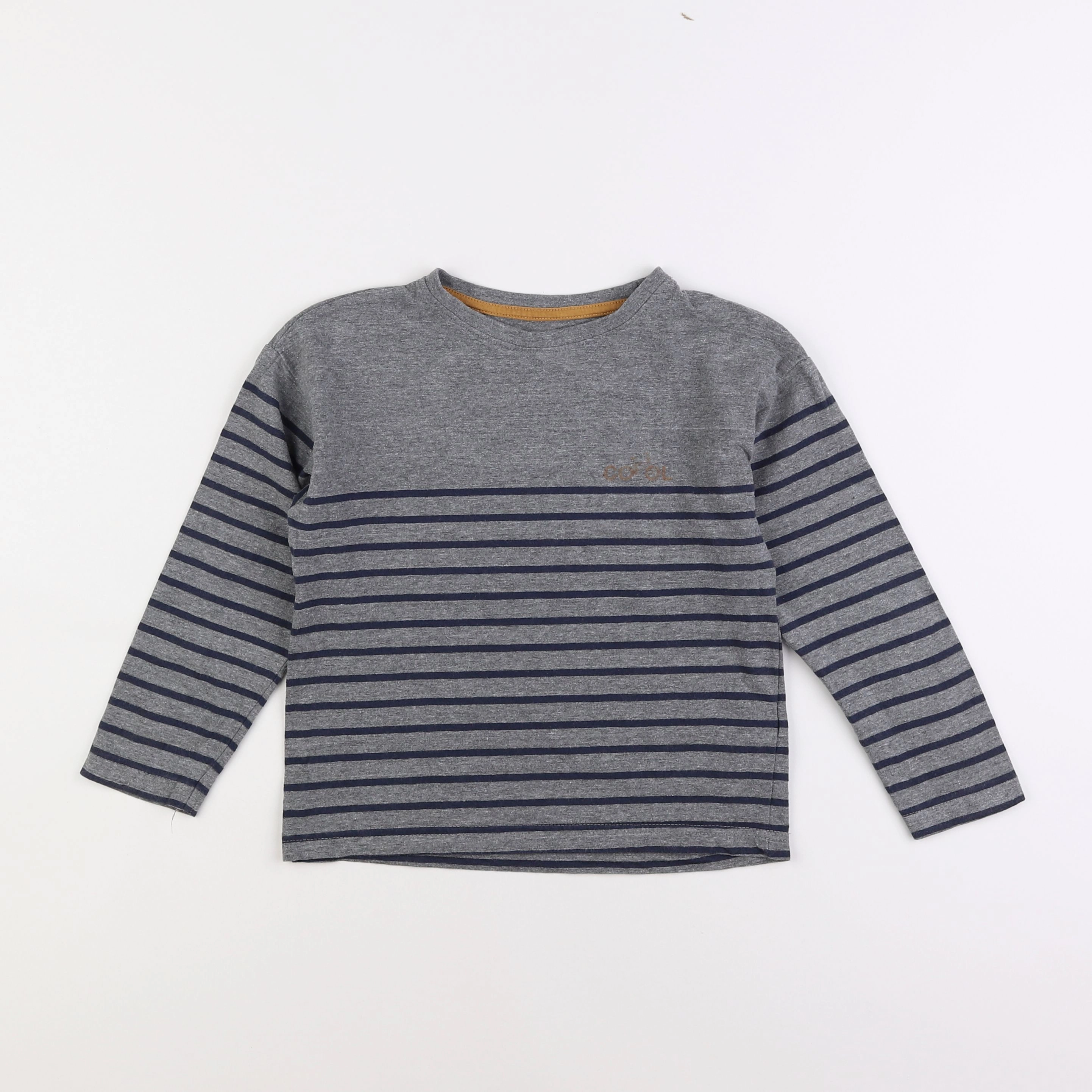 Vertbaudet - tee-shirt gris, bleu - 8 ans