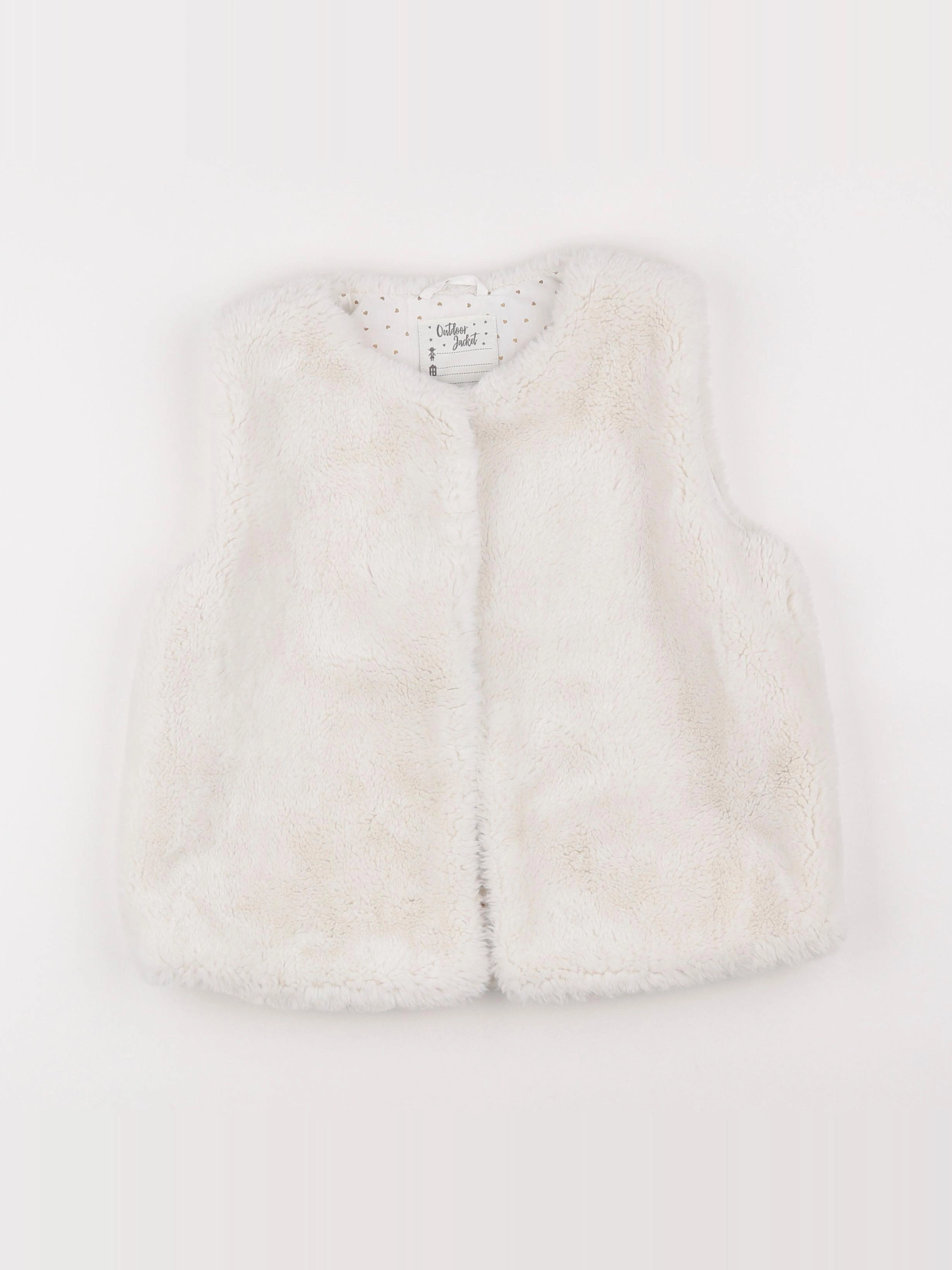 Vertbaudet - gilet blanc - 12 ans