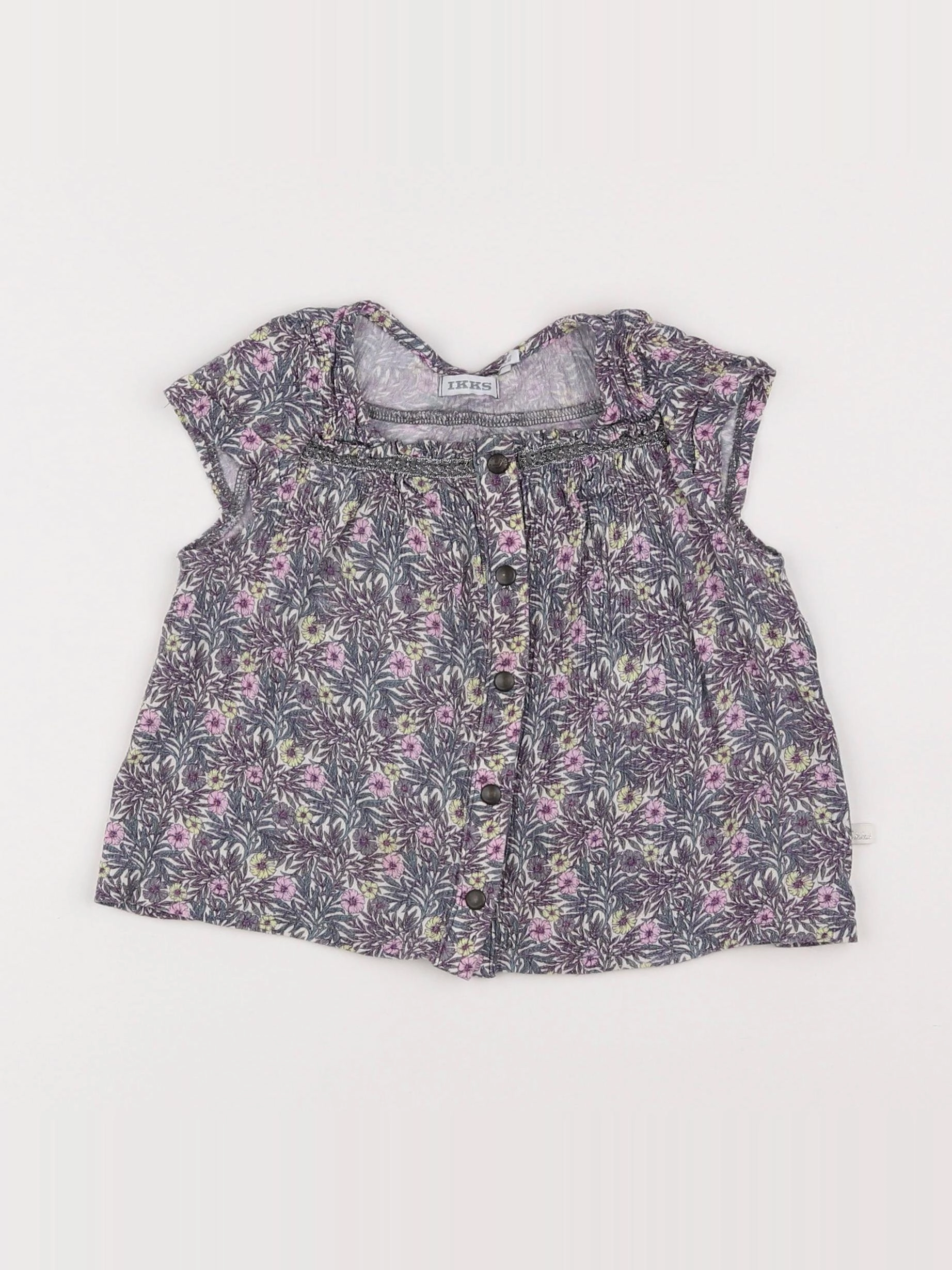 IKKS - blouse bleu - 2 ans