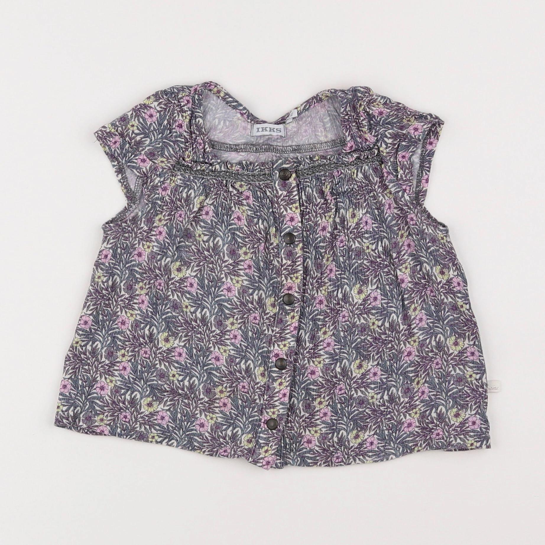 IKKS - blouse bleu - 2 ans