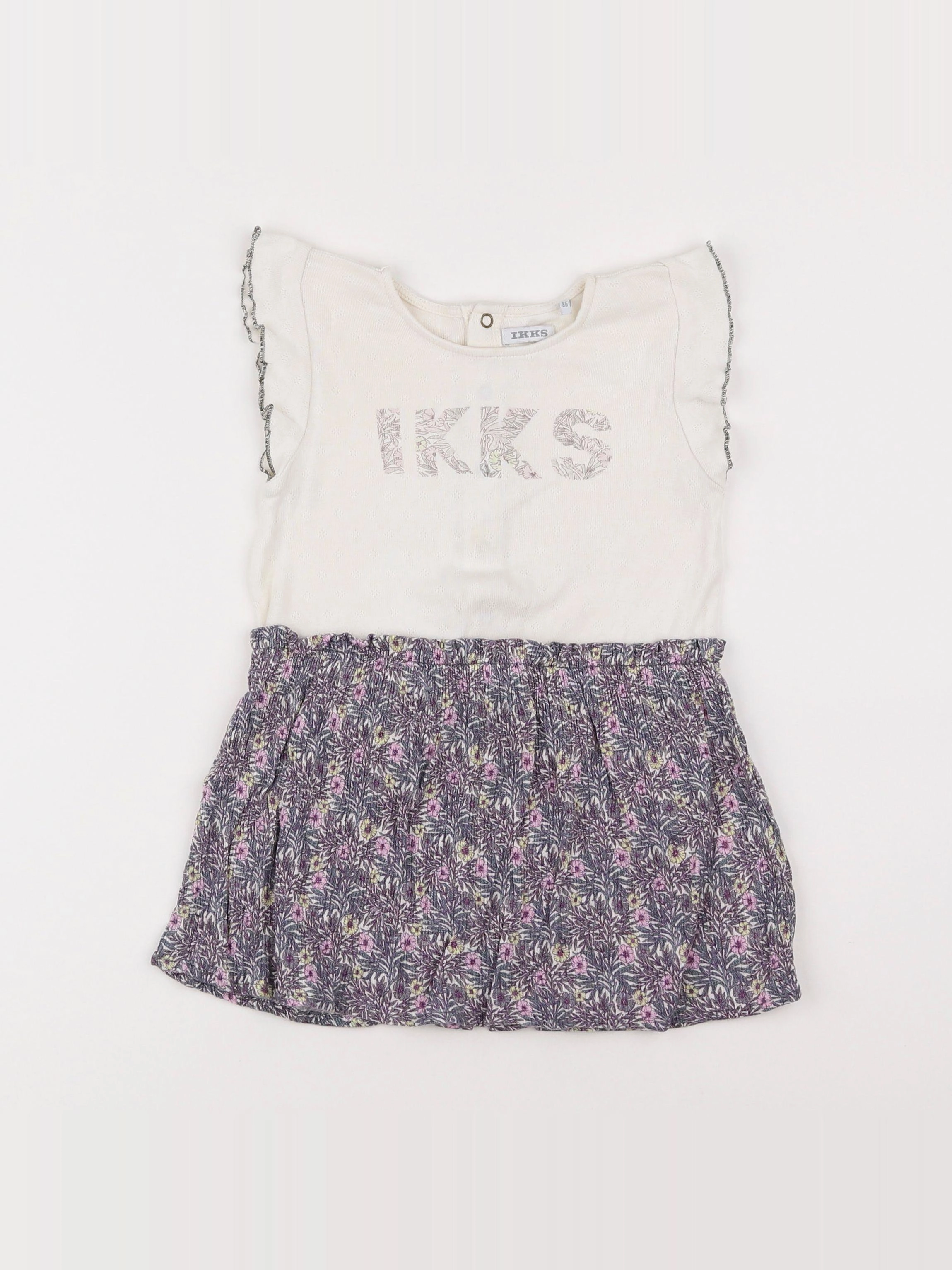 IKKS - robe blanc - 2 ans