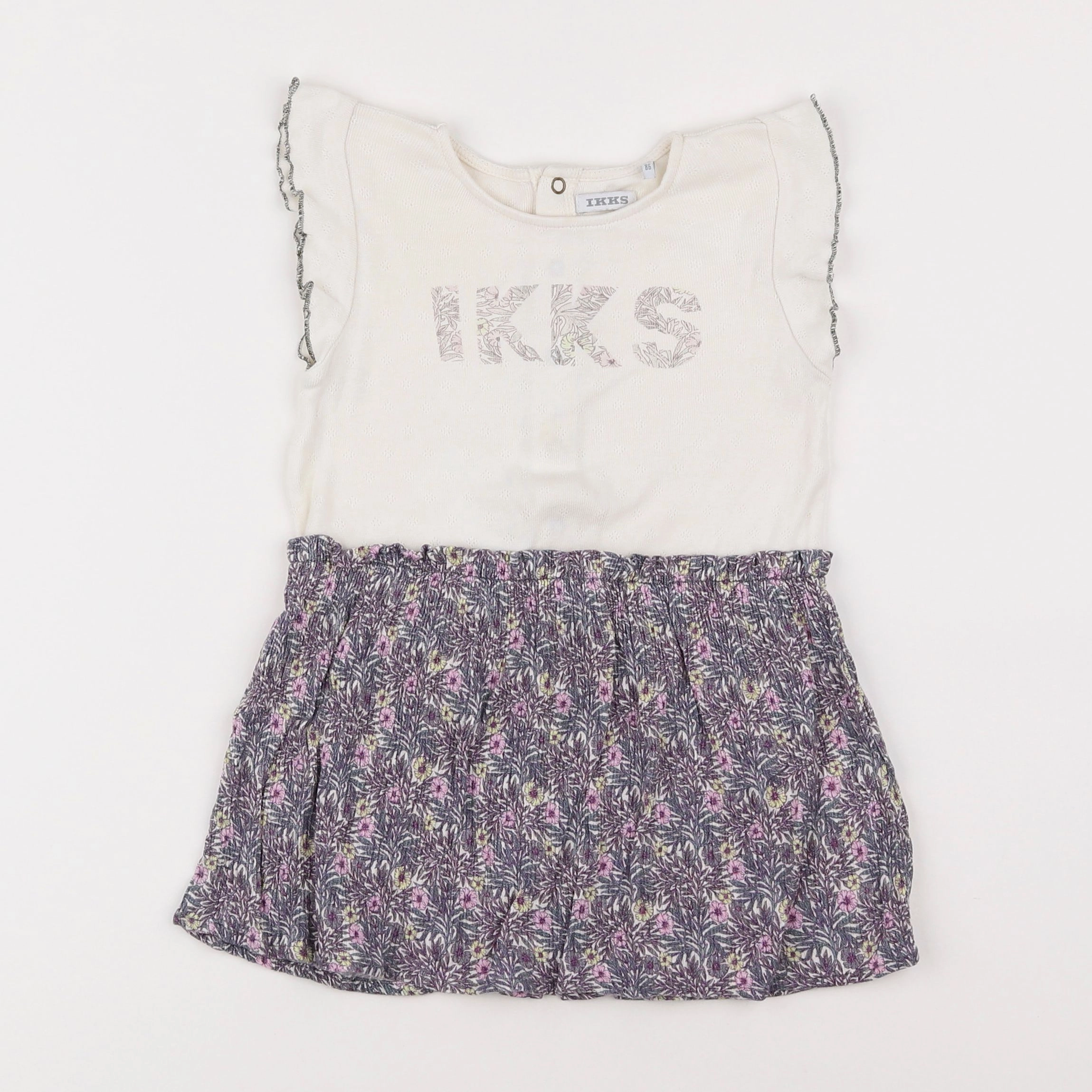 IKKS - robe blanc - 2 ans