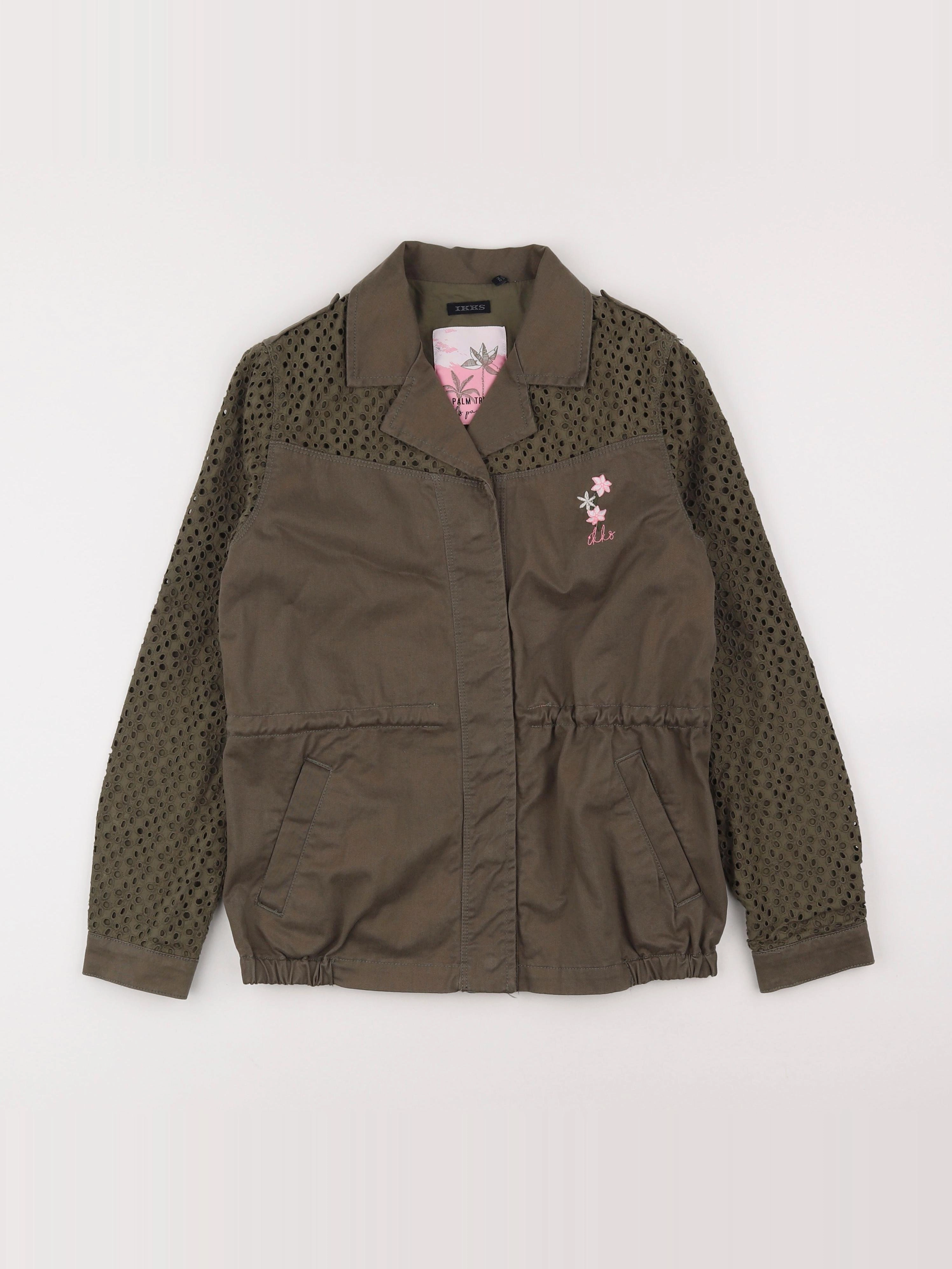 IKKS - veste imprimé au dos vert - 10 ans