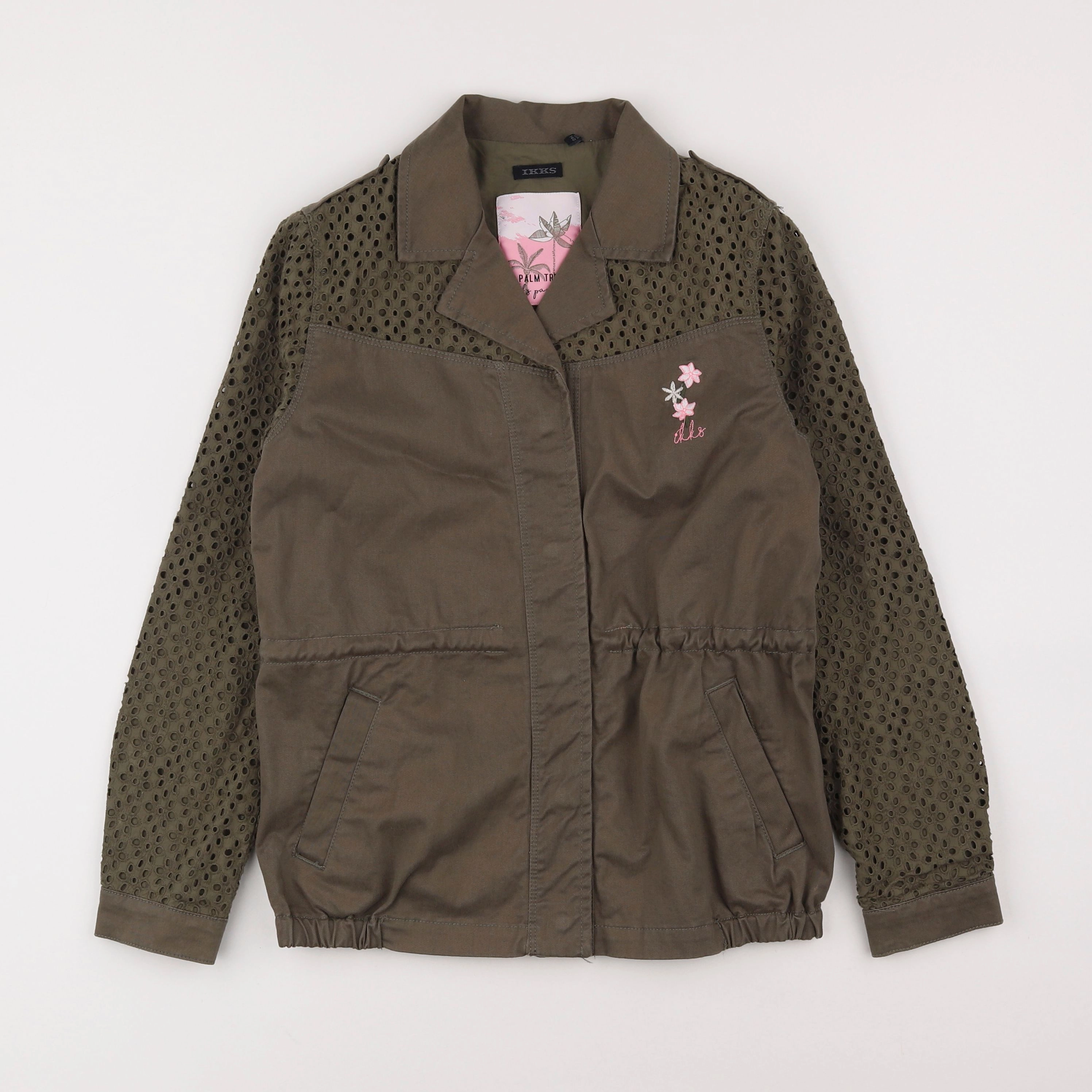 IKKS - veste imprimé au dos vert - 10 ans