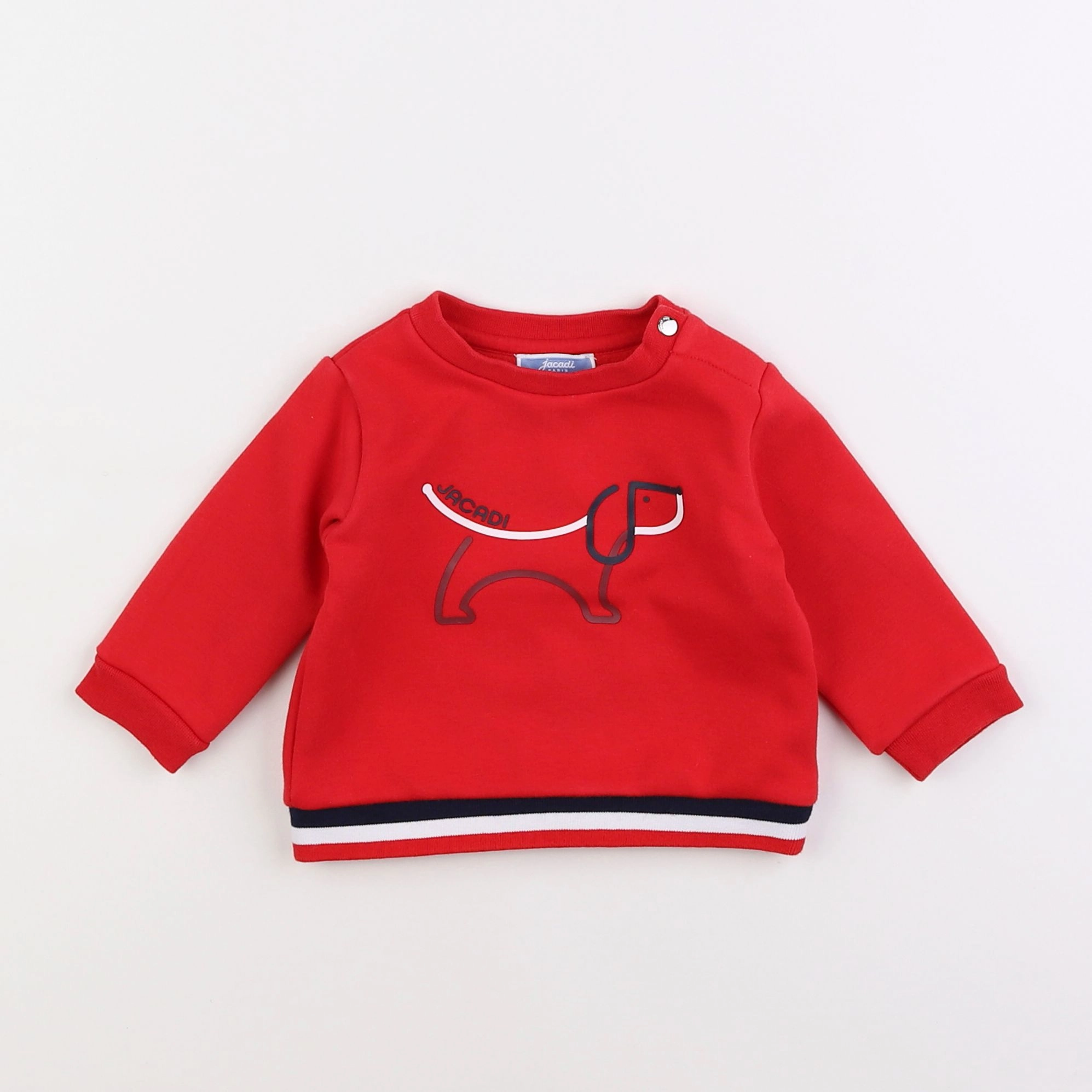 Jacadi - sweat rouge - 6 mois