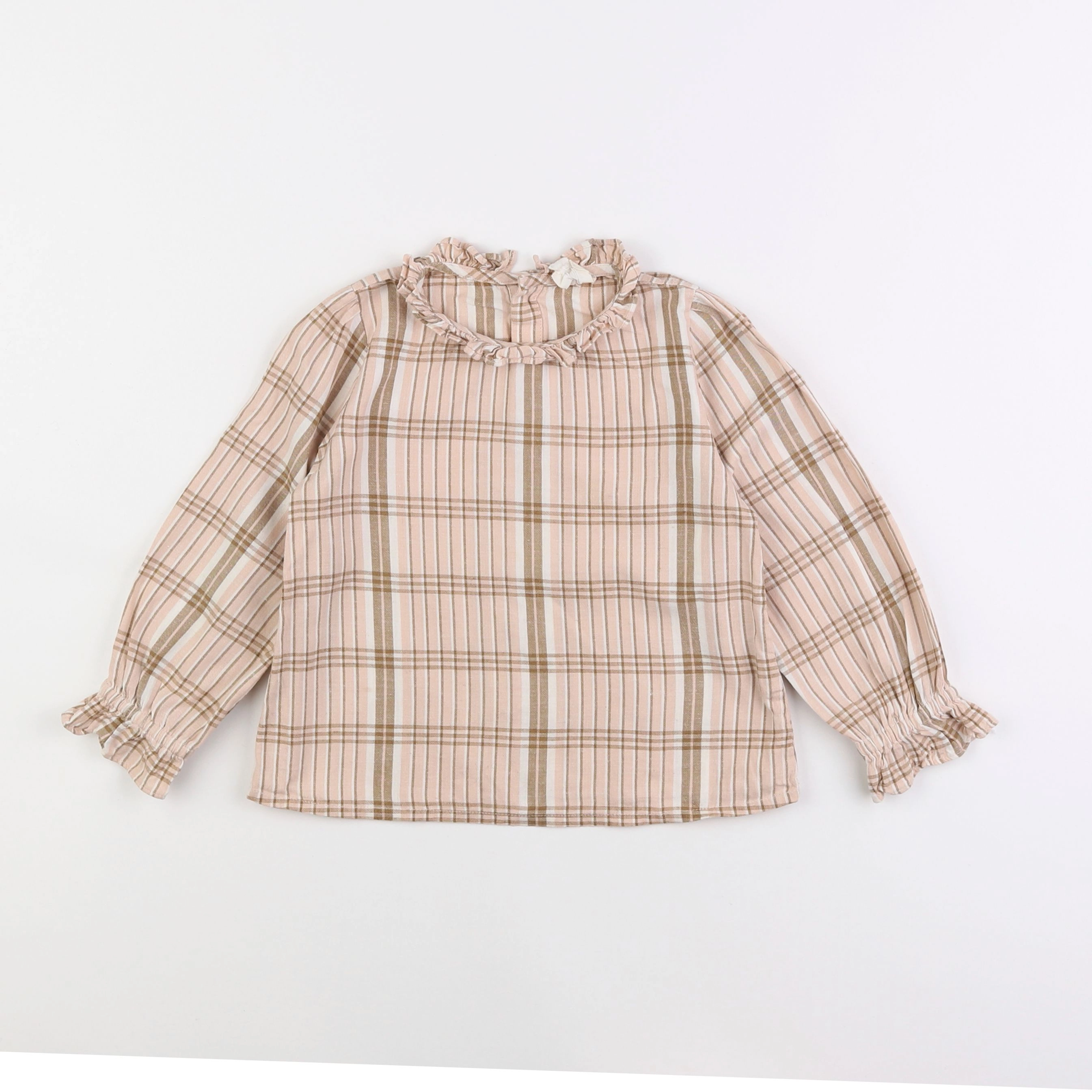 Apolina - blouse marron - 3/5 ans