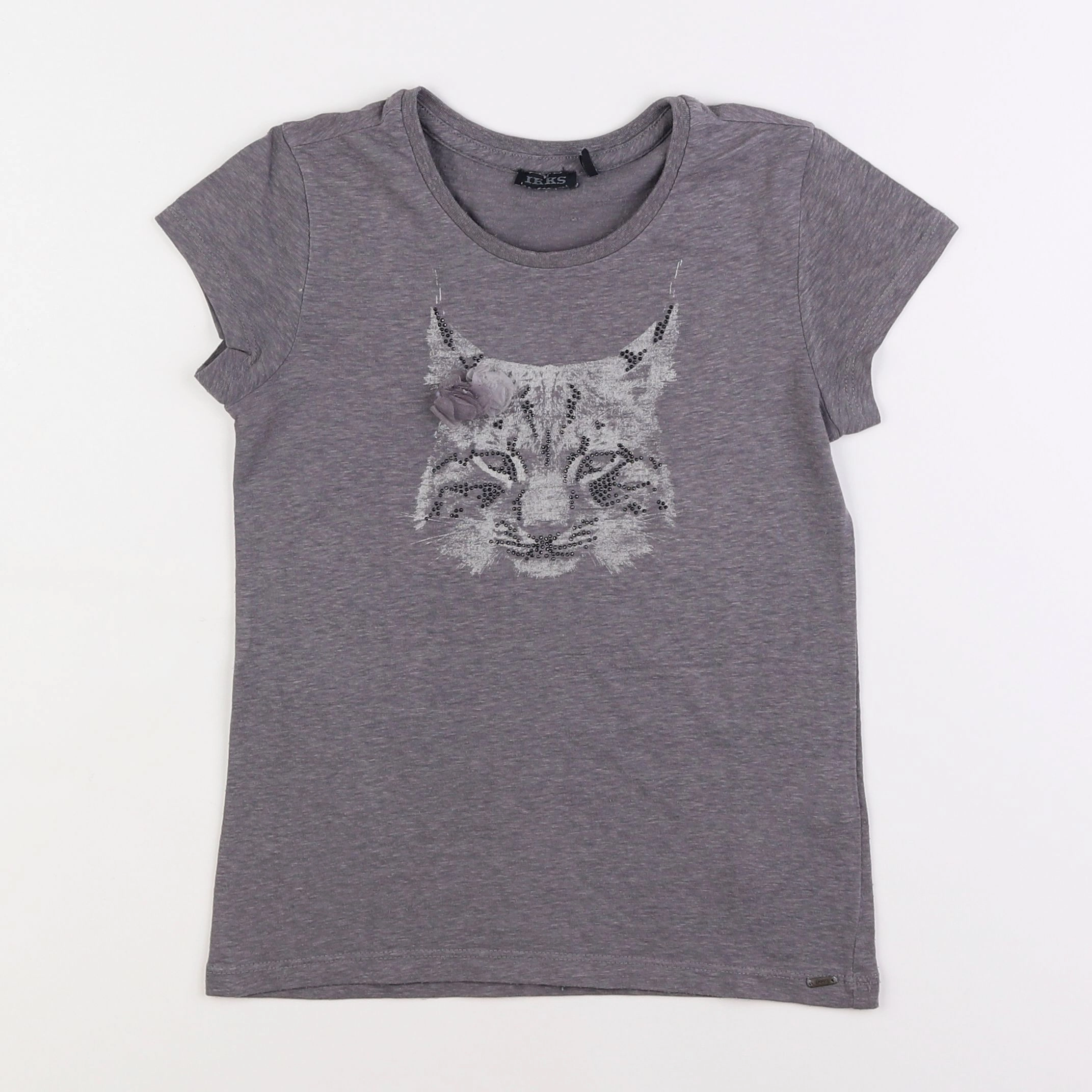 IKKS - tee-shirt gris - 8 ans