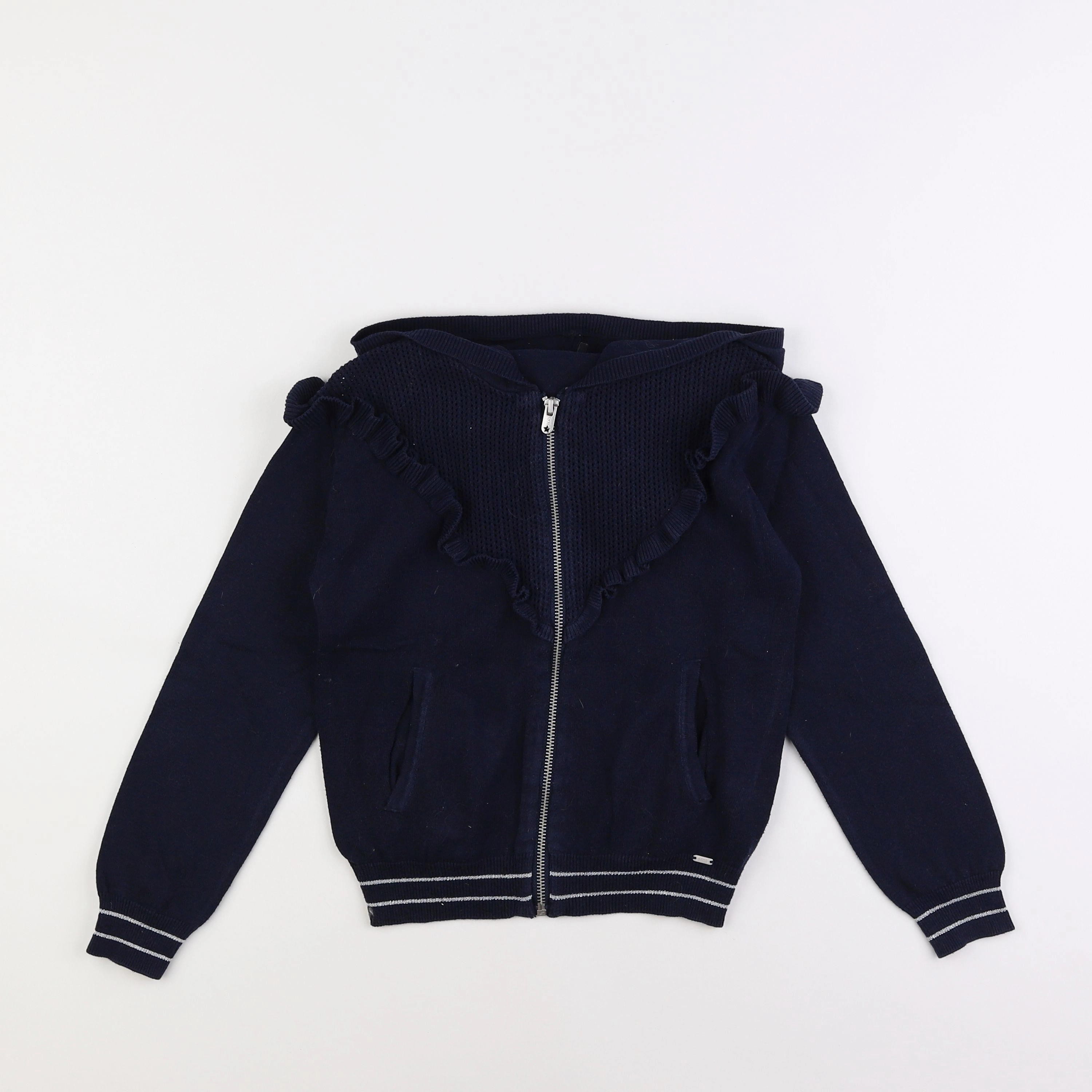 IKKS - gilet bleu - 8 ans