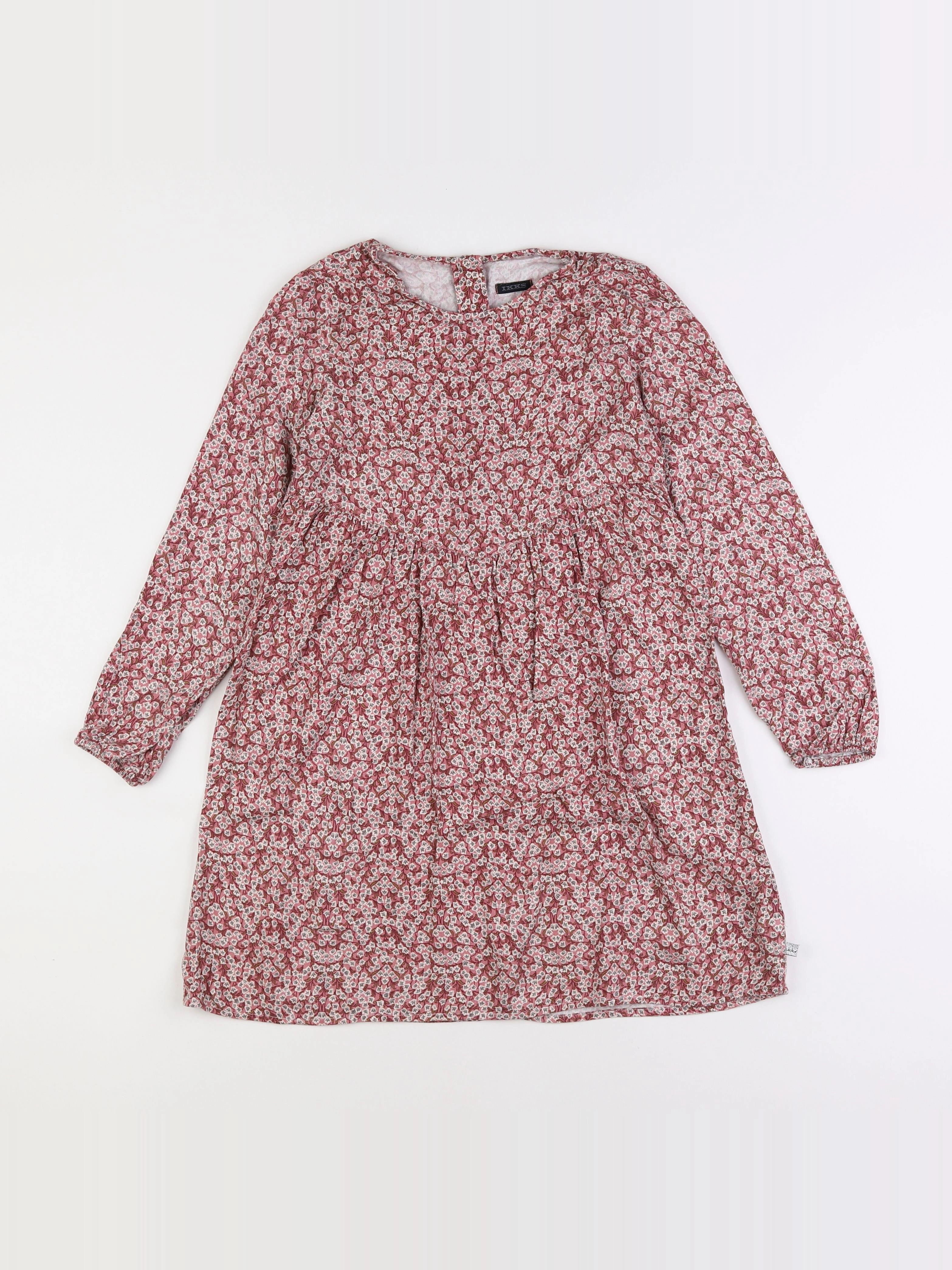 IKKS - robe rose - 10 ans