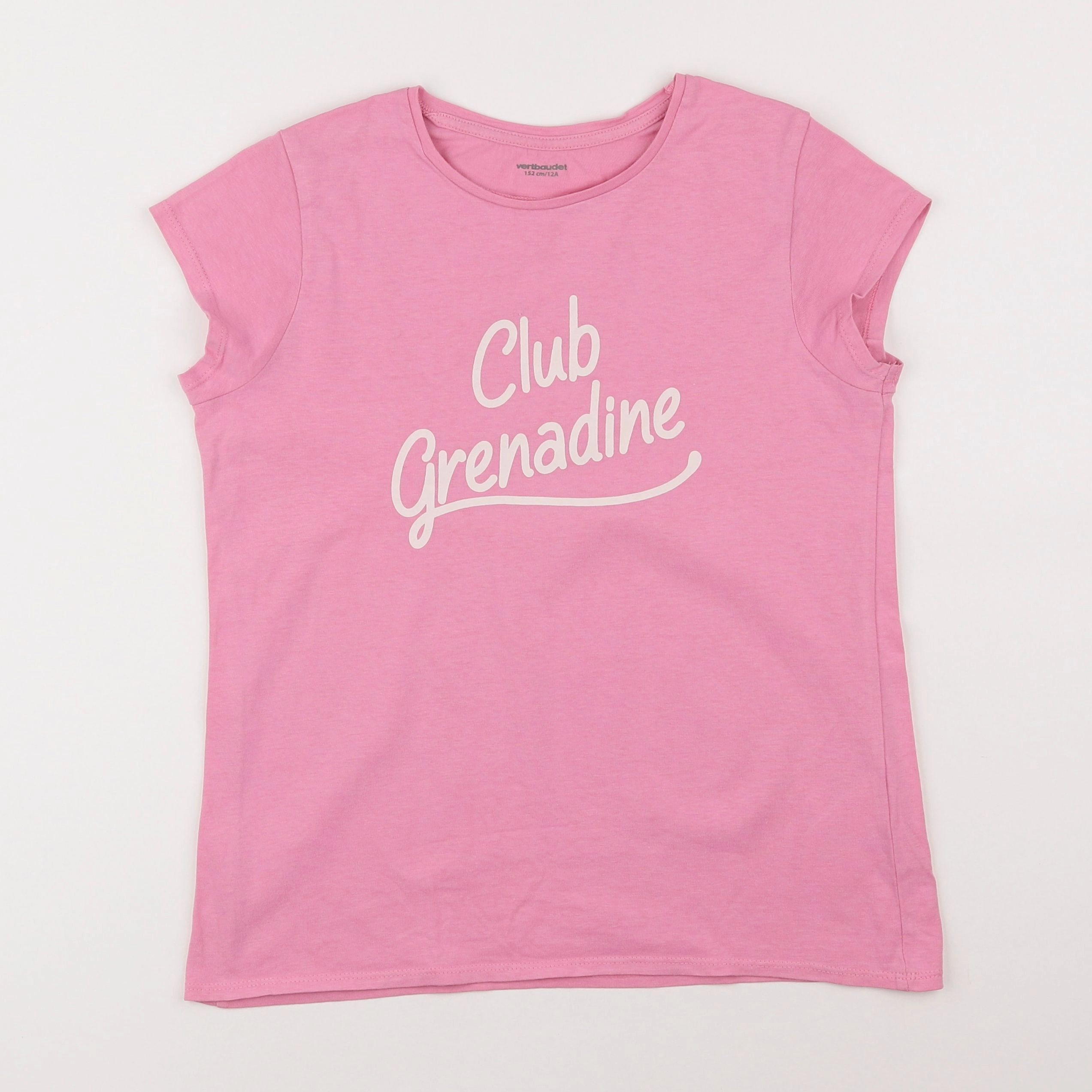 Vertbaudet - tee-shirt rose - 12 ans