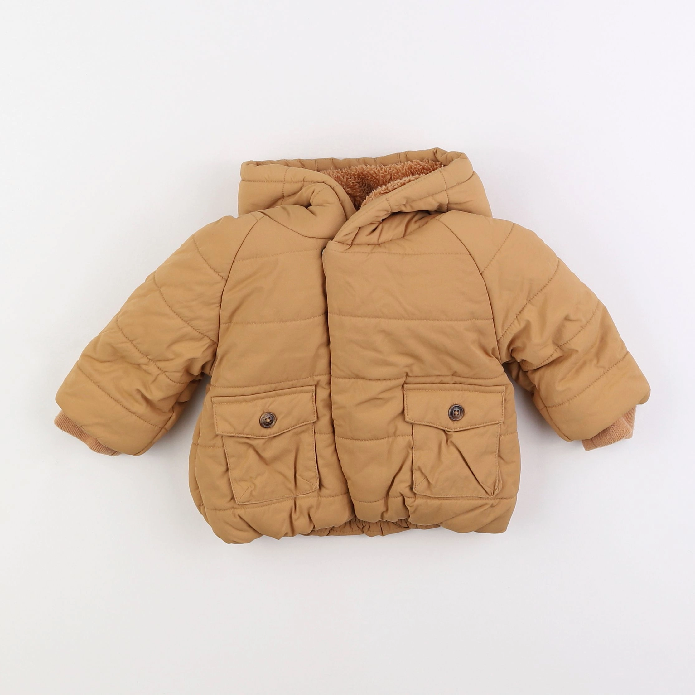 Vertbaudet - doudoune marron - 9 mois