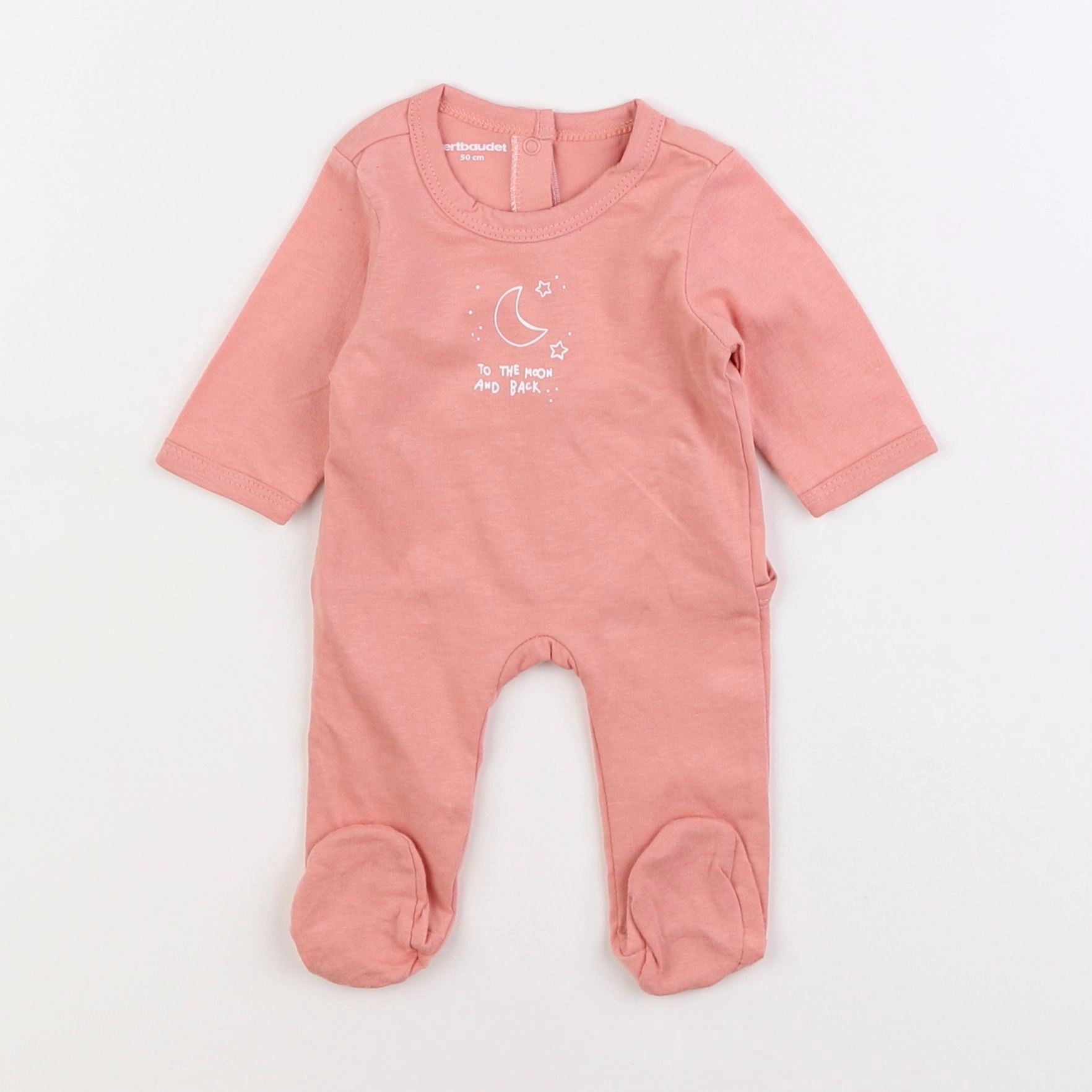 Vertbaudet - pyjama coton rose - 0 mois