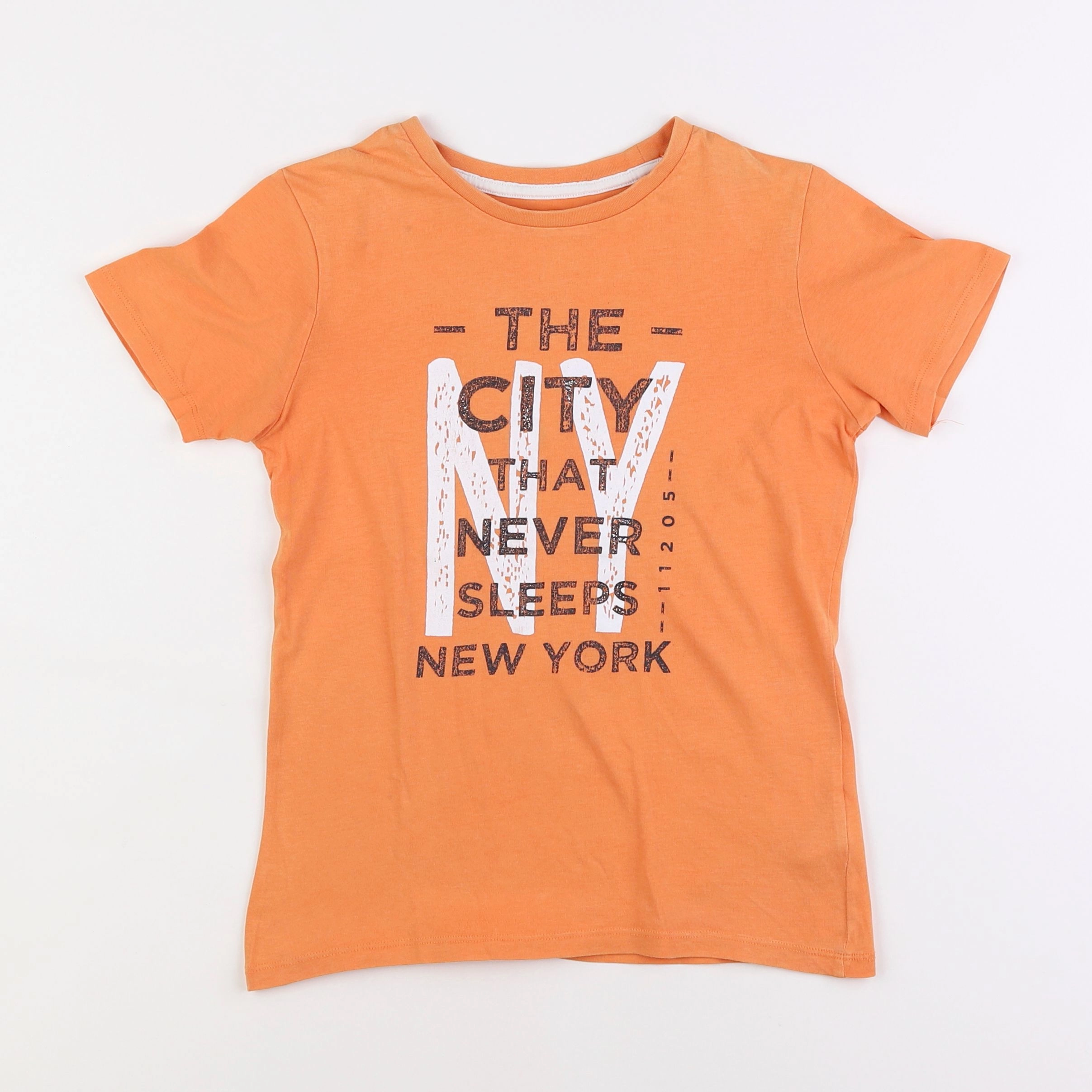 Vertbaudet - tee-shirt orange - 8 ans