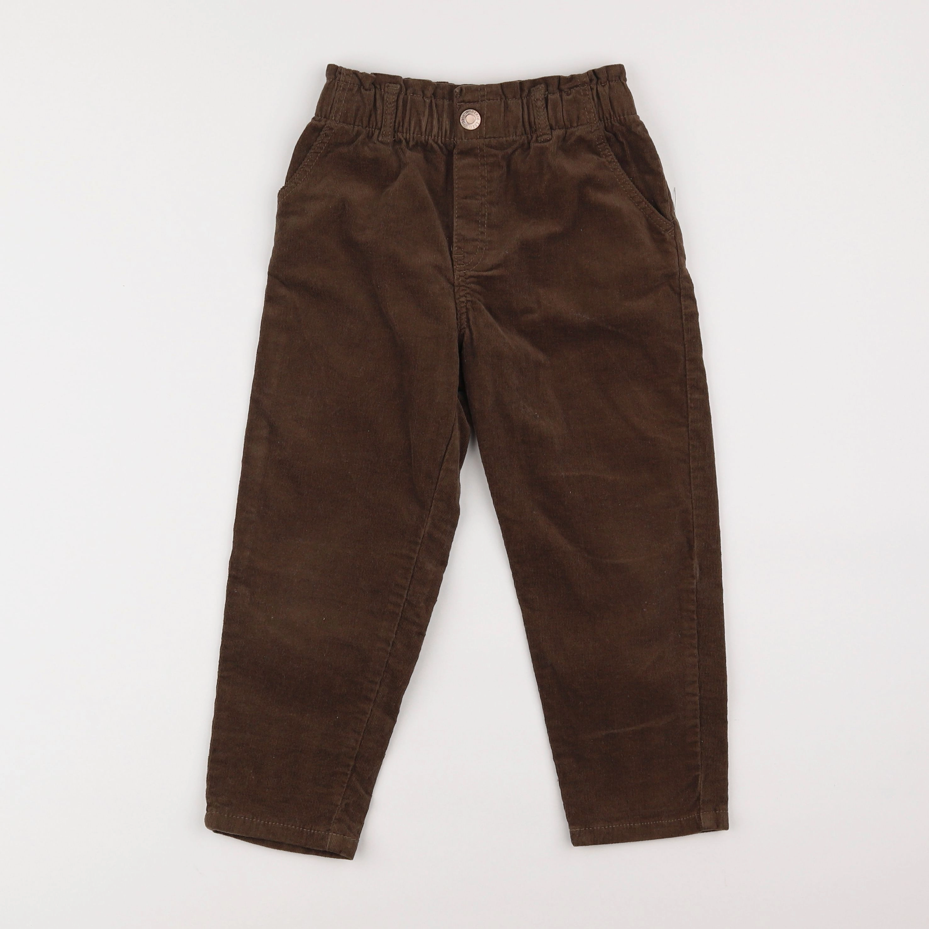 H&M - pantalon marron - 3/4 ans