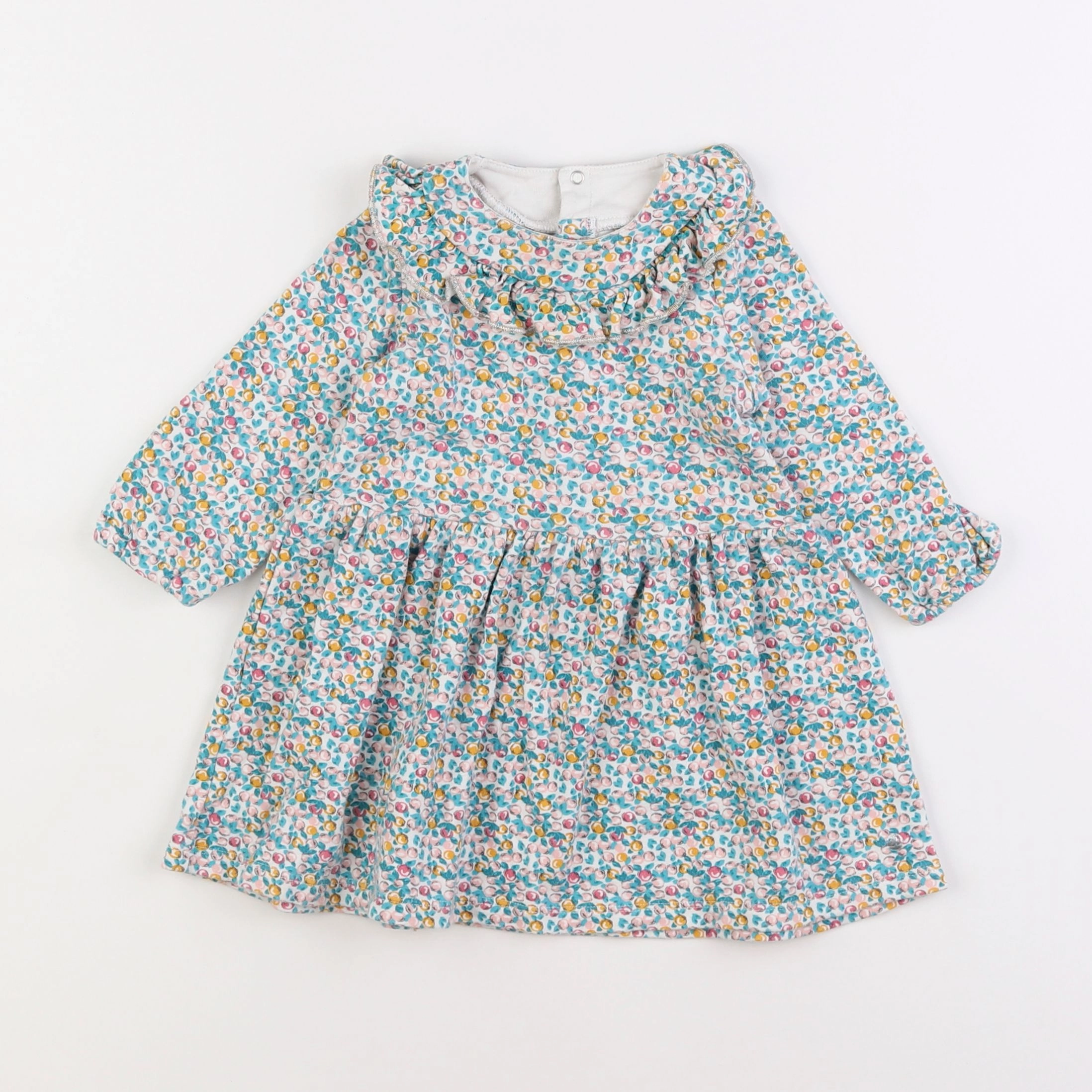 Petit Bateau - robe multicolore - 18 mois