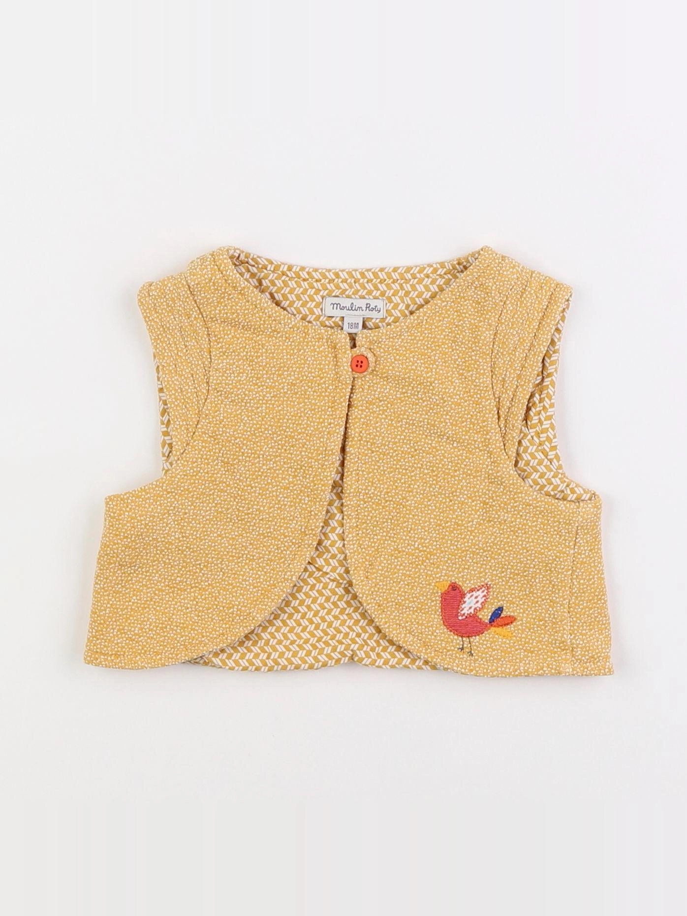 Moulin Roty - gilet jaune - 18 mois