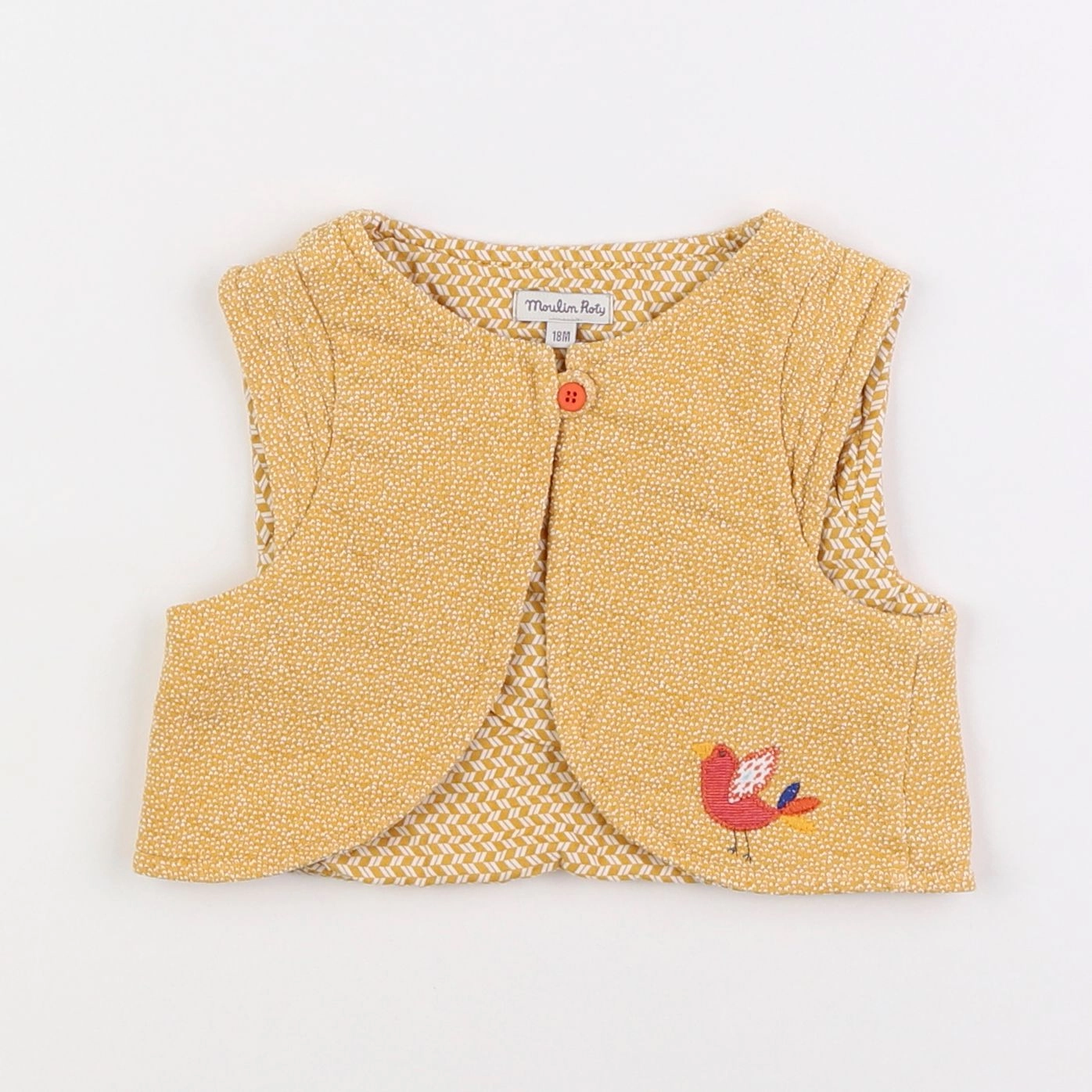 Moulin Roty - gilet jaune - 18 mois