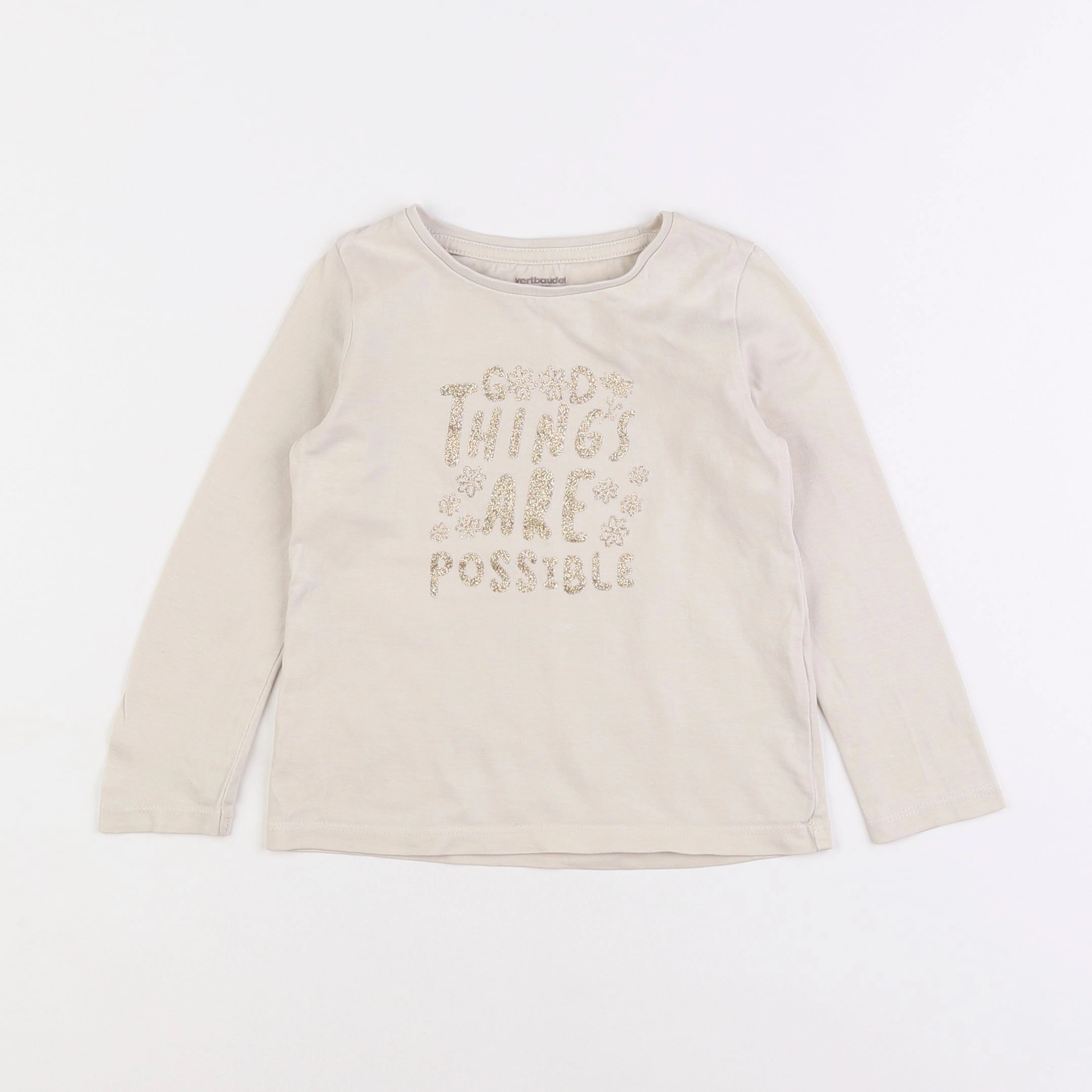 Vertbaudet - tee-shirt blanc - 3 ans