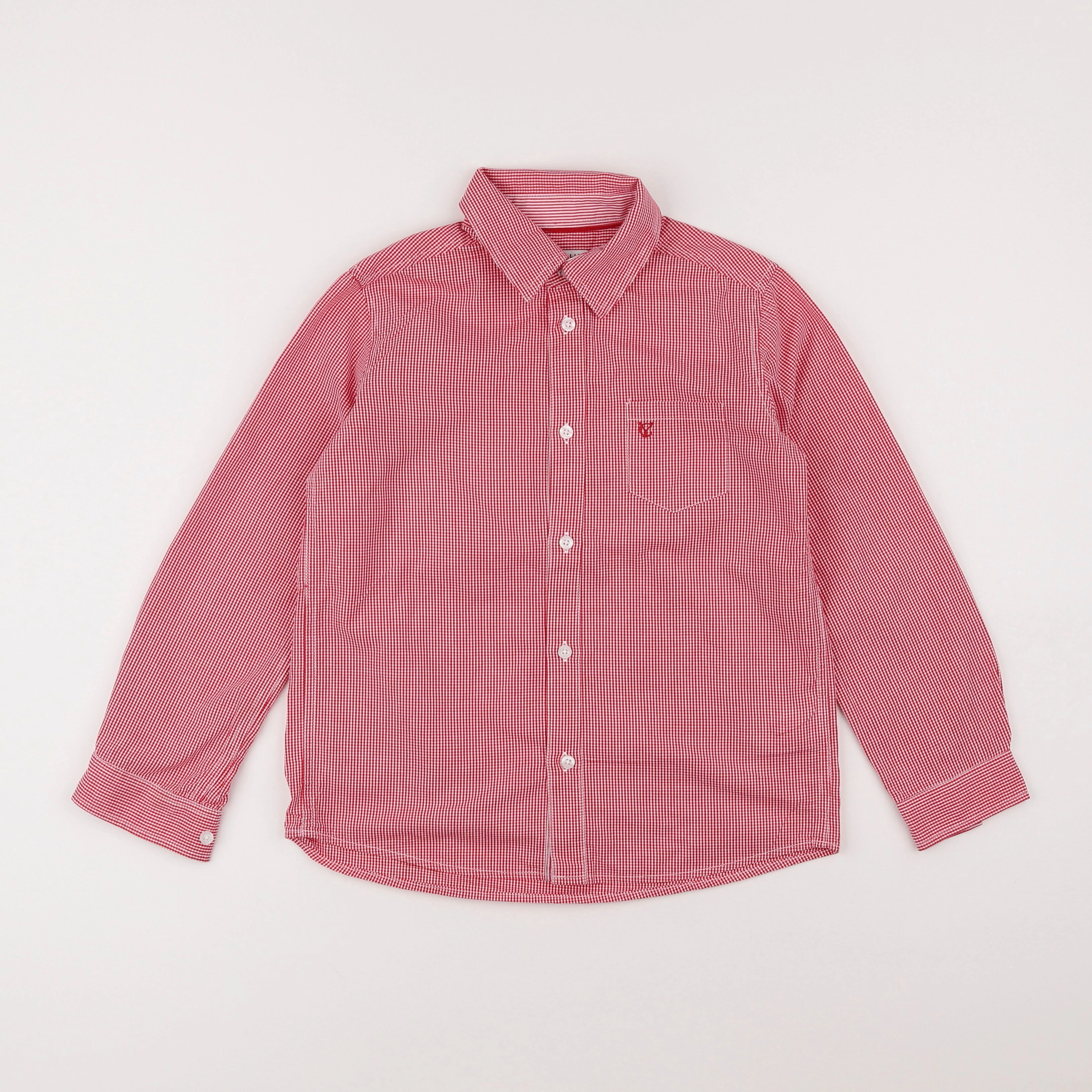 Cyrillus - chemise rouge - 8 ans