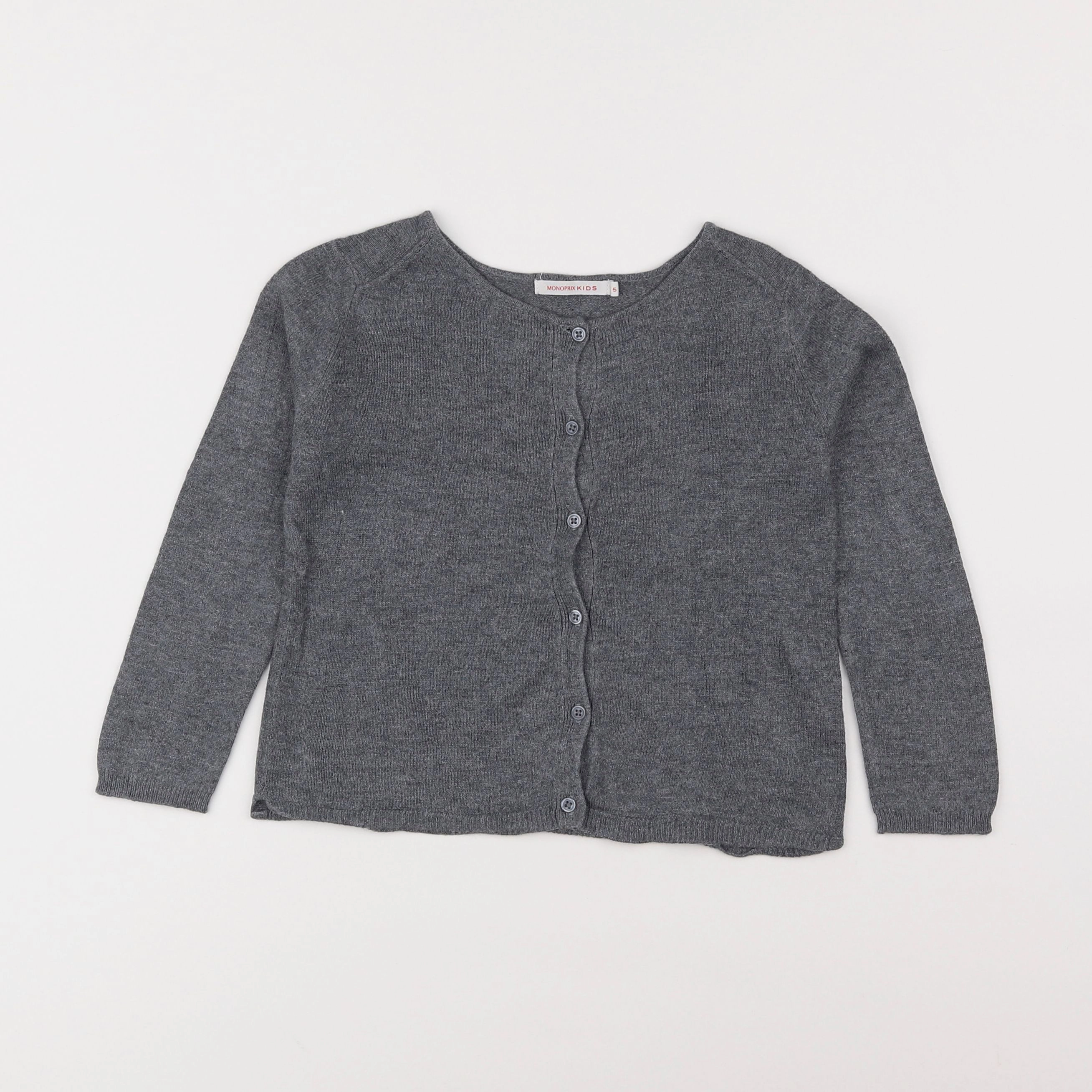 Monoprix - gilet gris - 5 ans