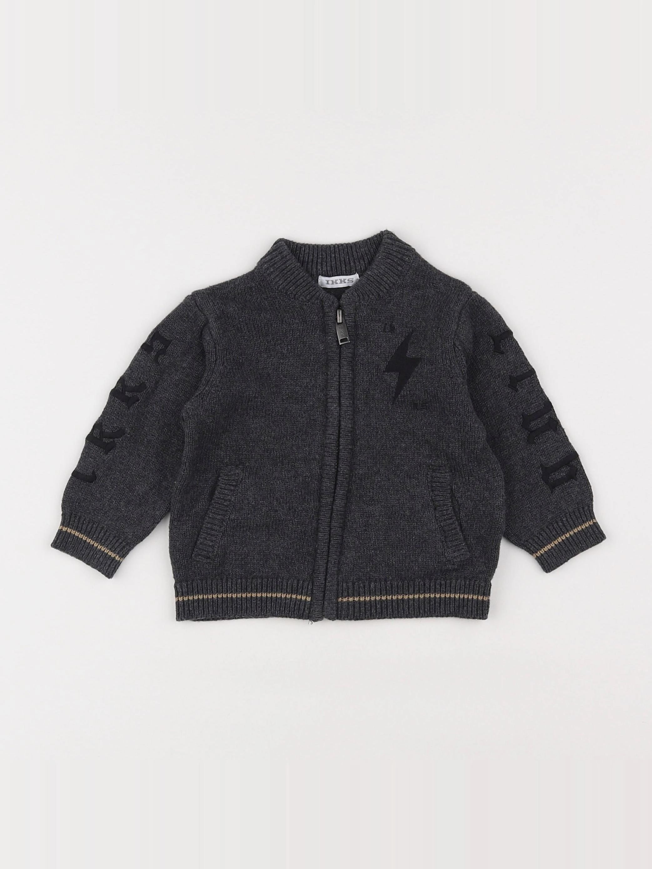 IKKS - gilet gris - 6 mois