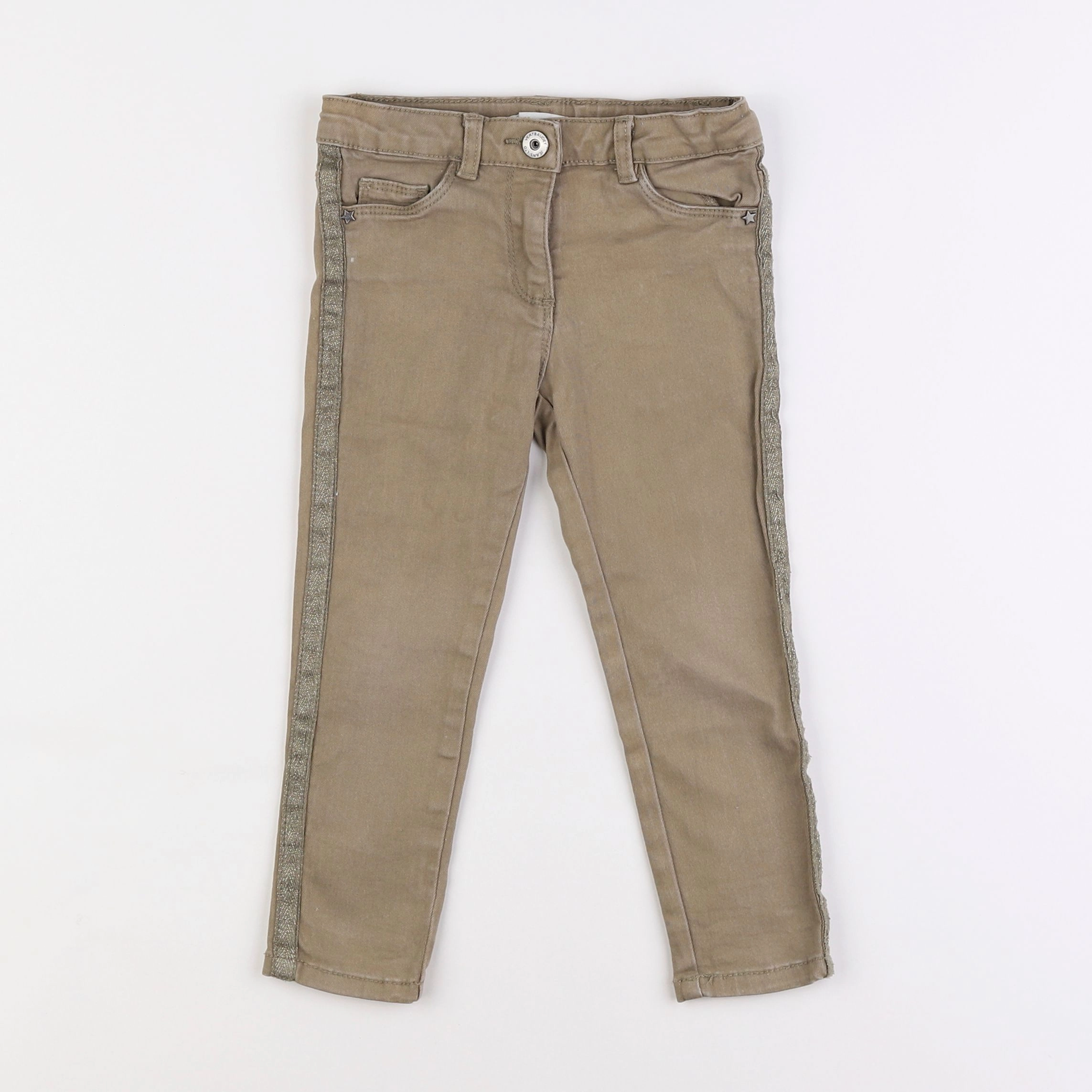 Vertbaudet - pantalon marron - 3 ans