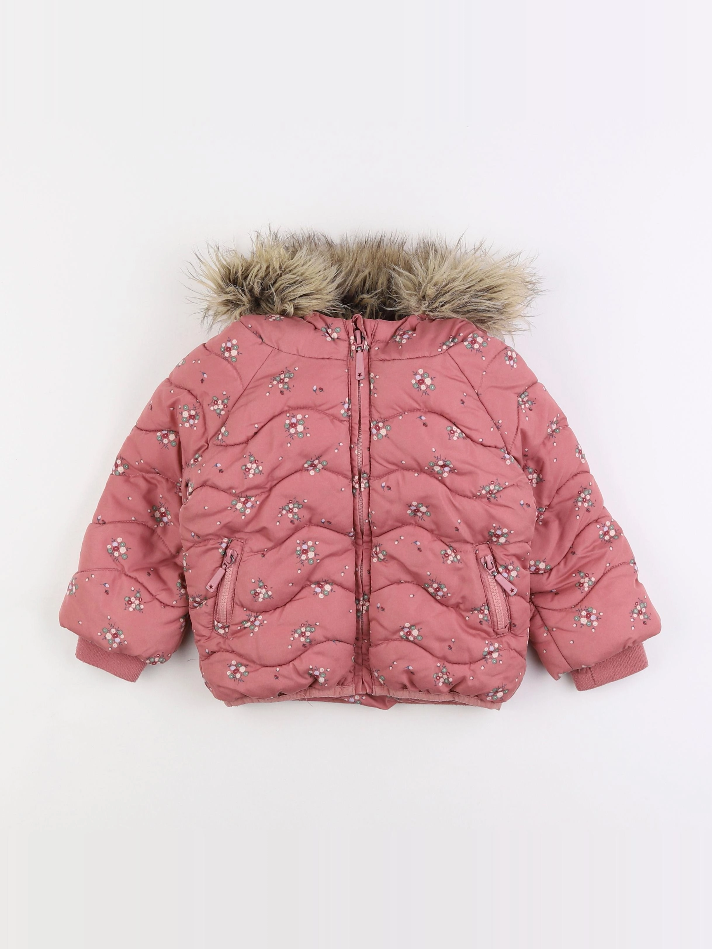Vertbaudet - doudoune rose - 3 ans