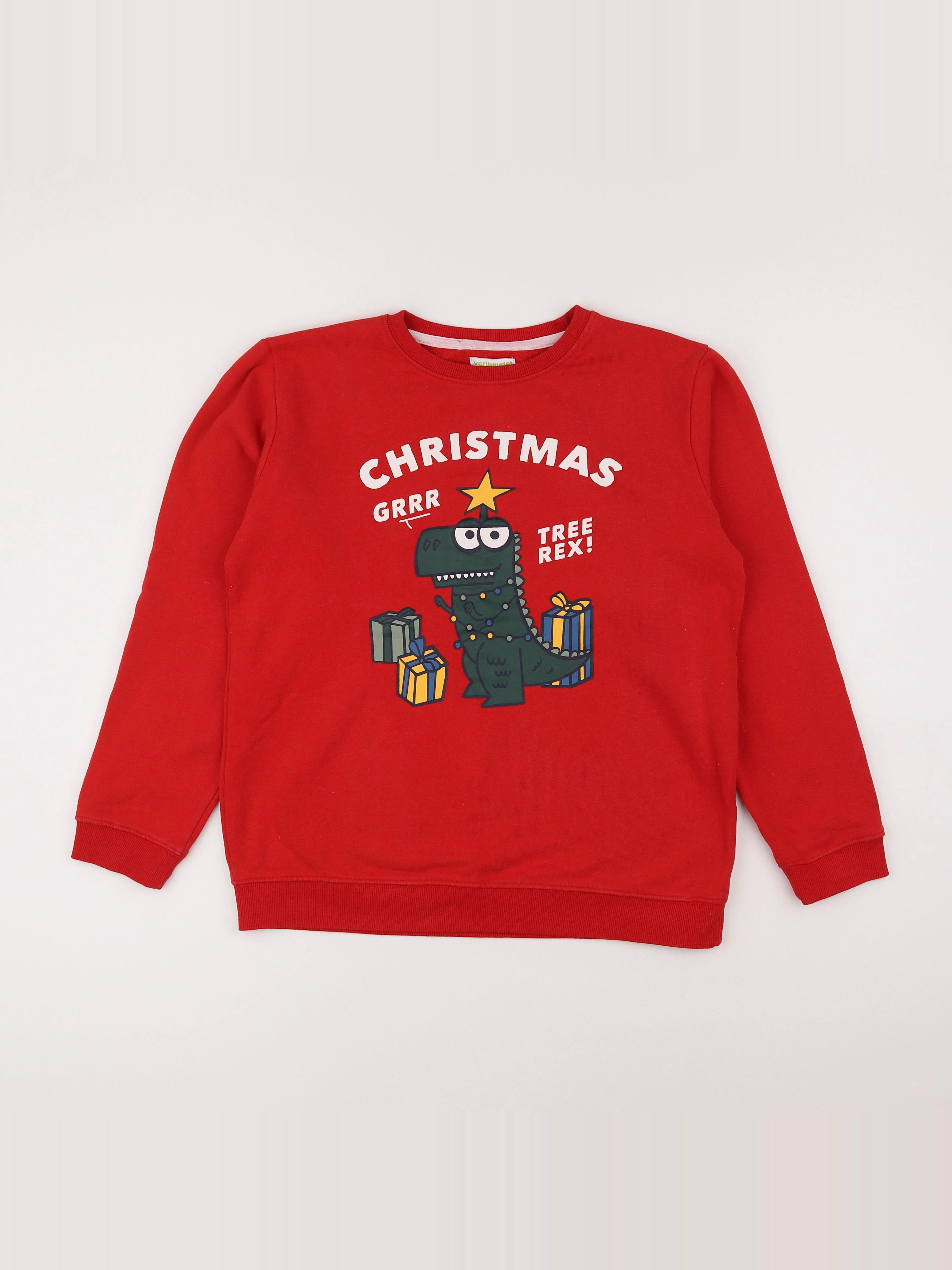 Vertbaudet - sweat rouge - 14 ans